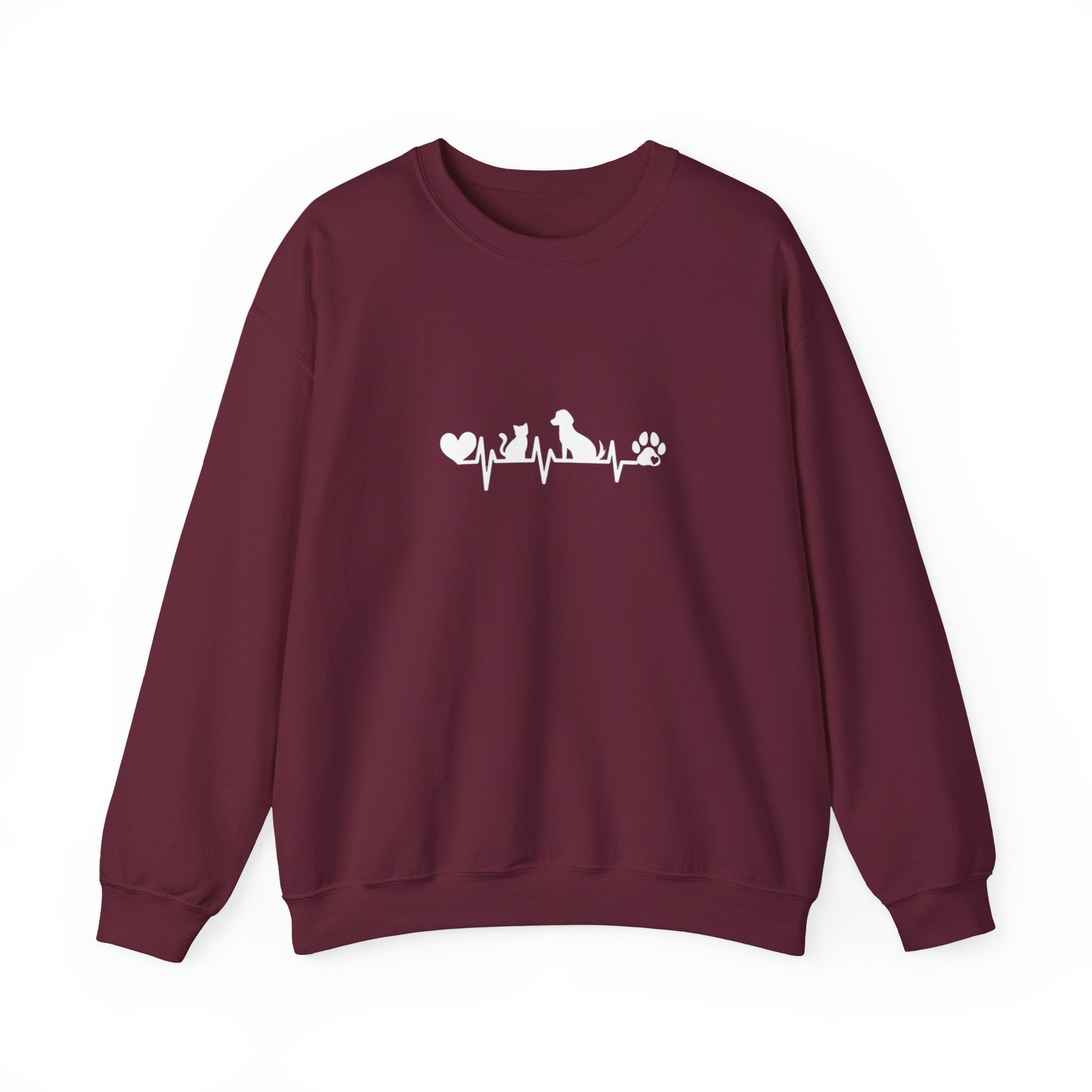 Cat-Dog Heartbeat Sweatshirt