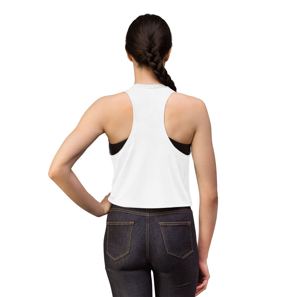 Animal Shelter Paw Print Crop Top — "Support Your Local Animal Shelter" Women's Tank