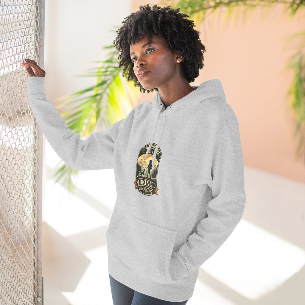 Hiking dog Hoodie — Adventure Awaits Fleece Pullover