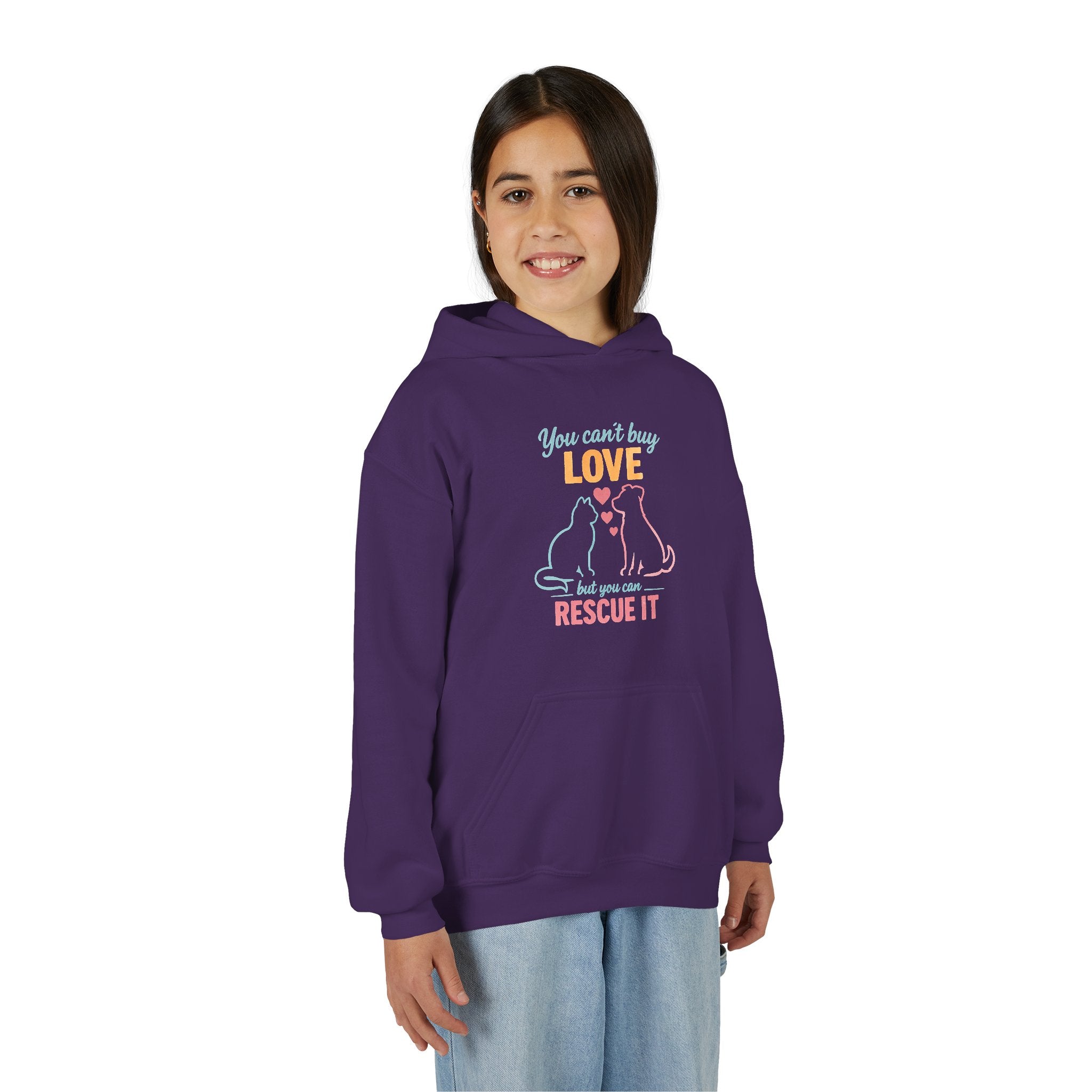 Kids 'You Can't Buy Love But You Can Rescue It' Animal Rescue Hoodie