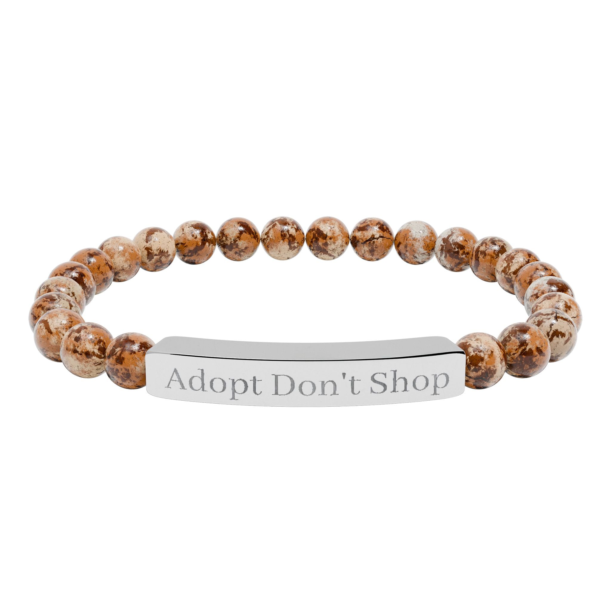 Adopt Don't Shop Bracelet — Personalized Beaded Gemstone Bracelet