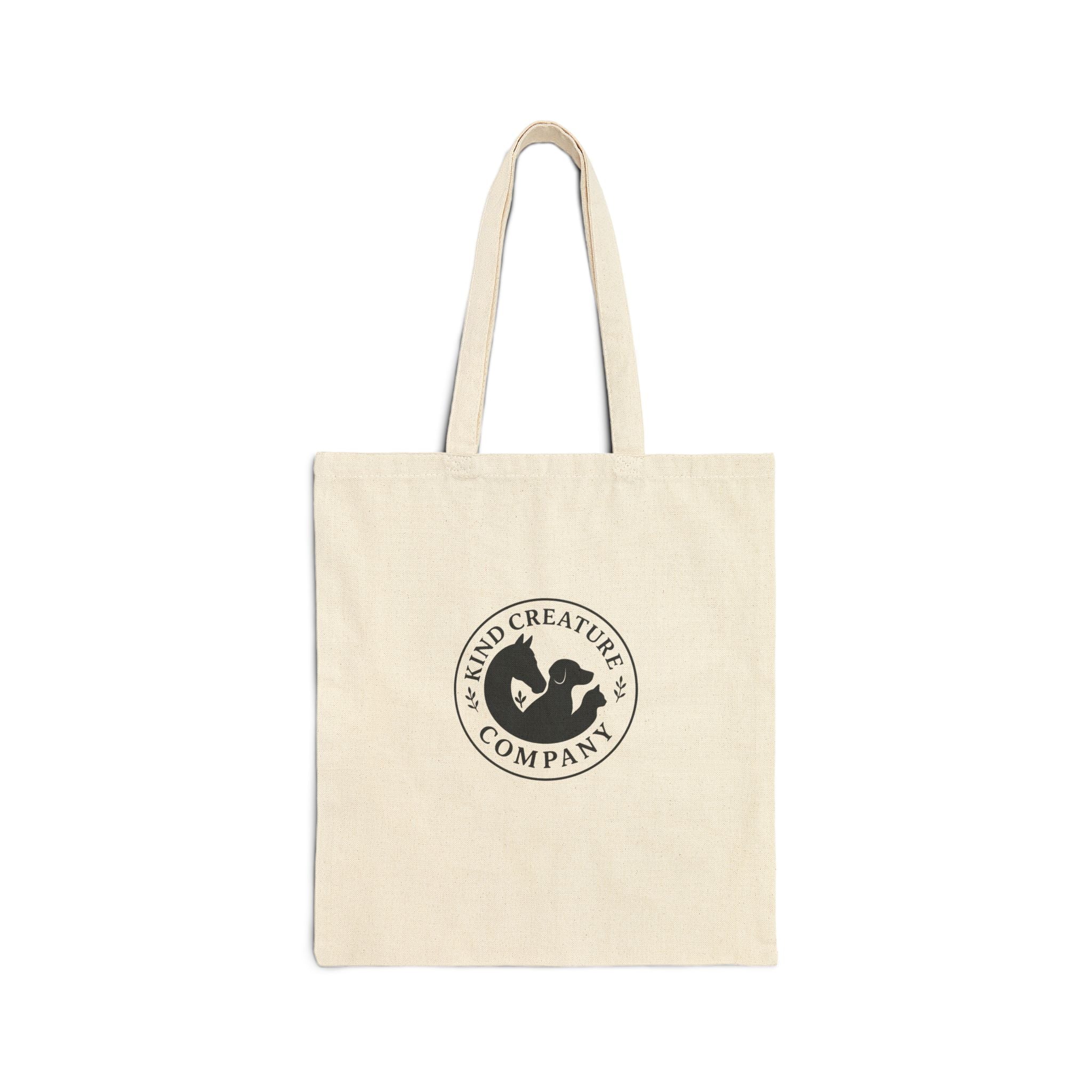 Kind Creature Company Canvas Tote Bag — Eco-Friendly Reusable Grocery & Market Bag