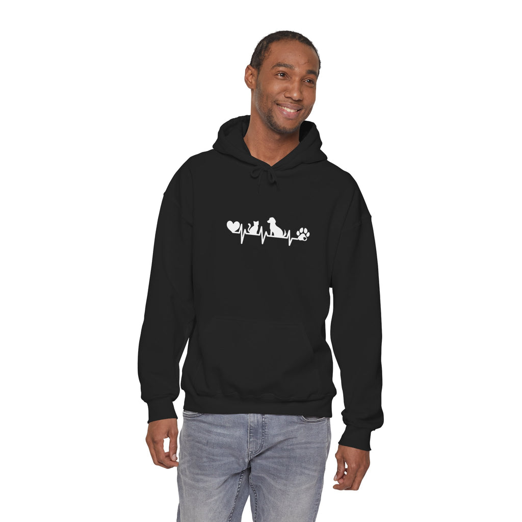 Dog-Cat Heartbeat Hoodie