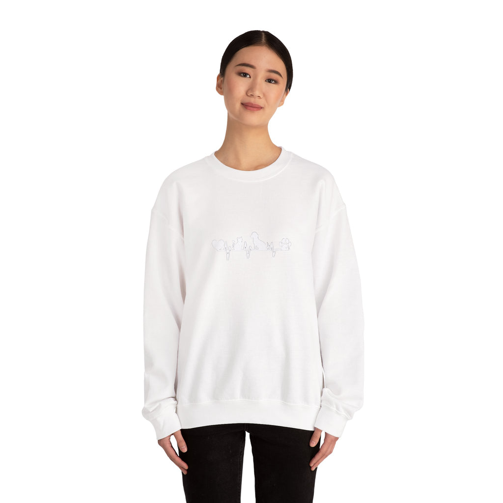 Cat-Dog Heartbeat Sweatshirt