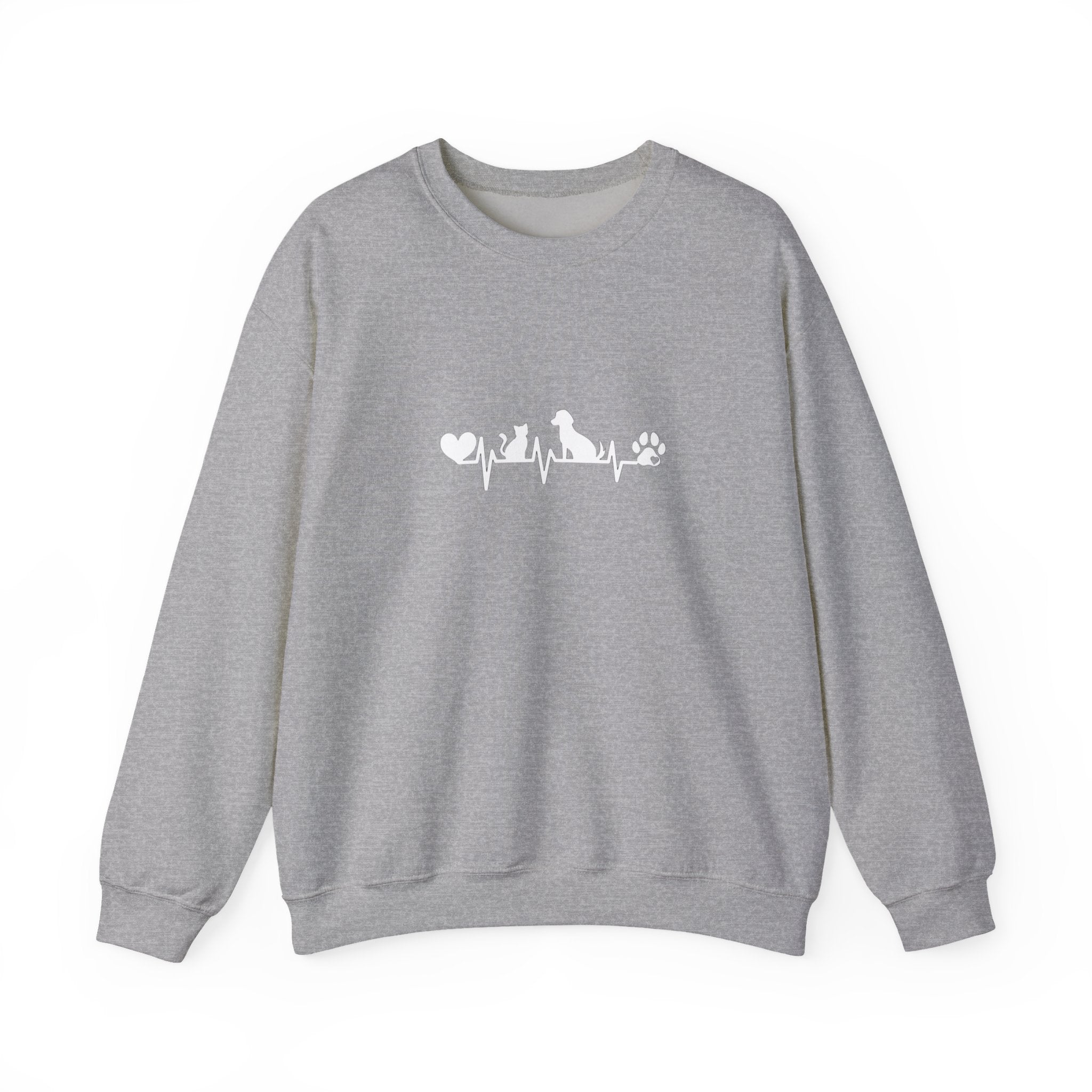 Cat-Dog Heartbeat Sweatshirt