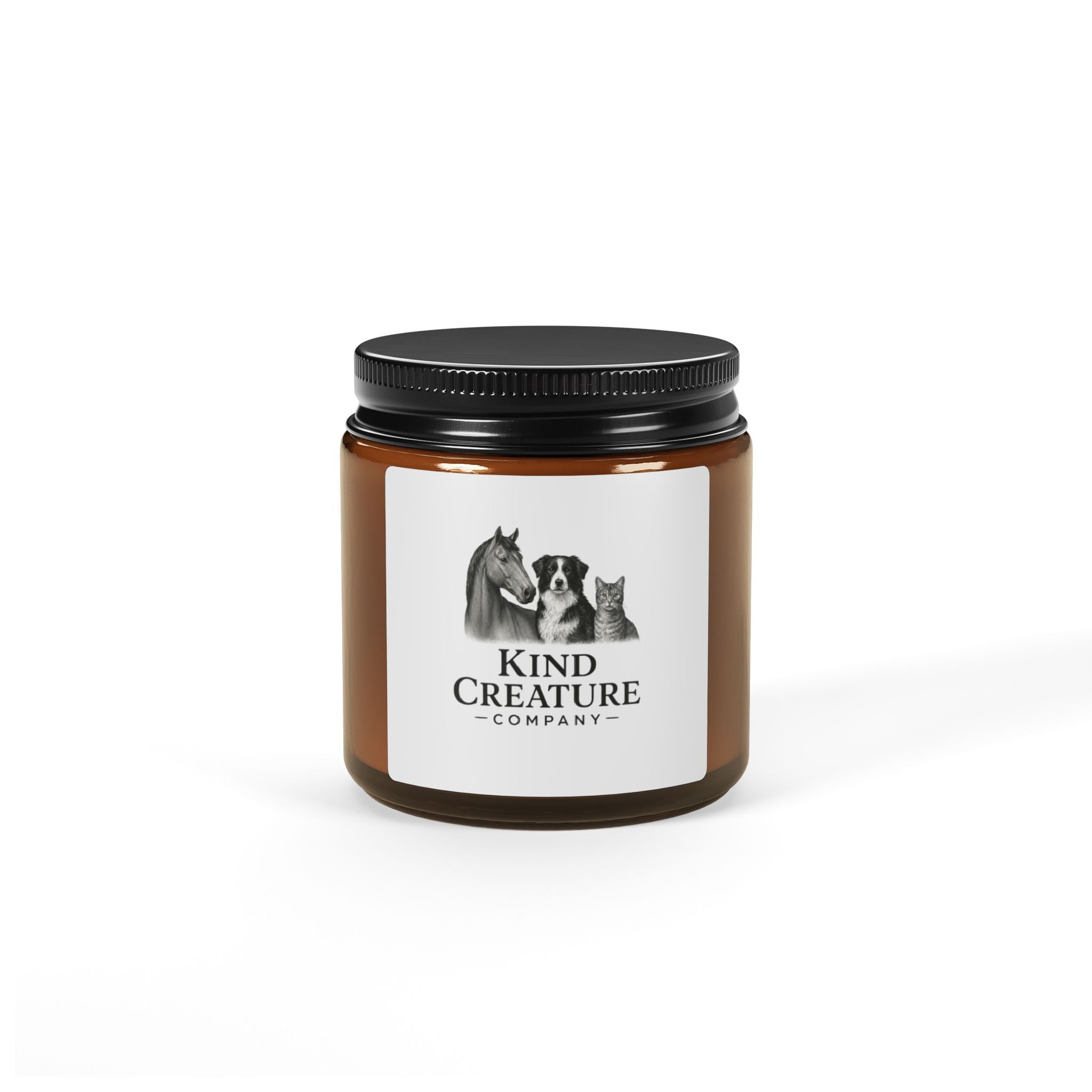 Kind Creature Scented Soy Candle — Amber Jar (Multiple Sizes)