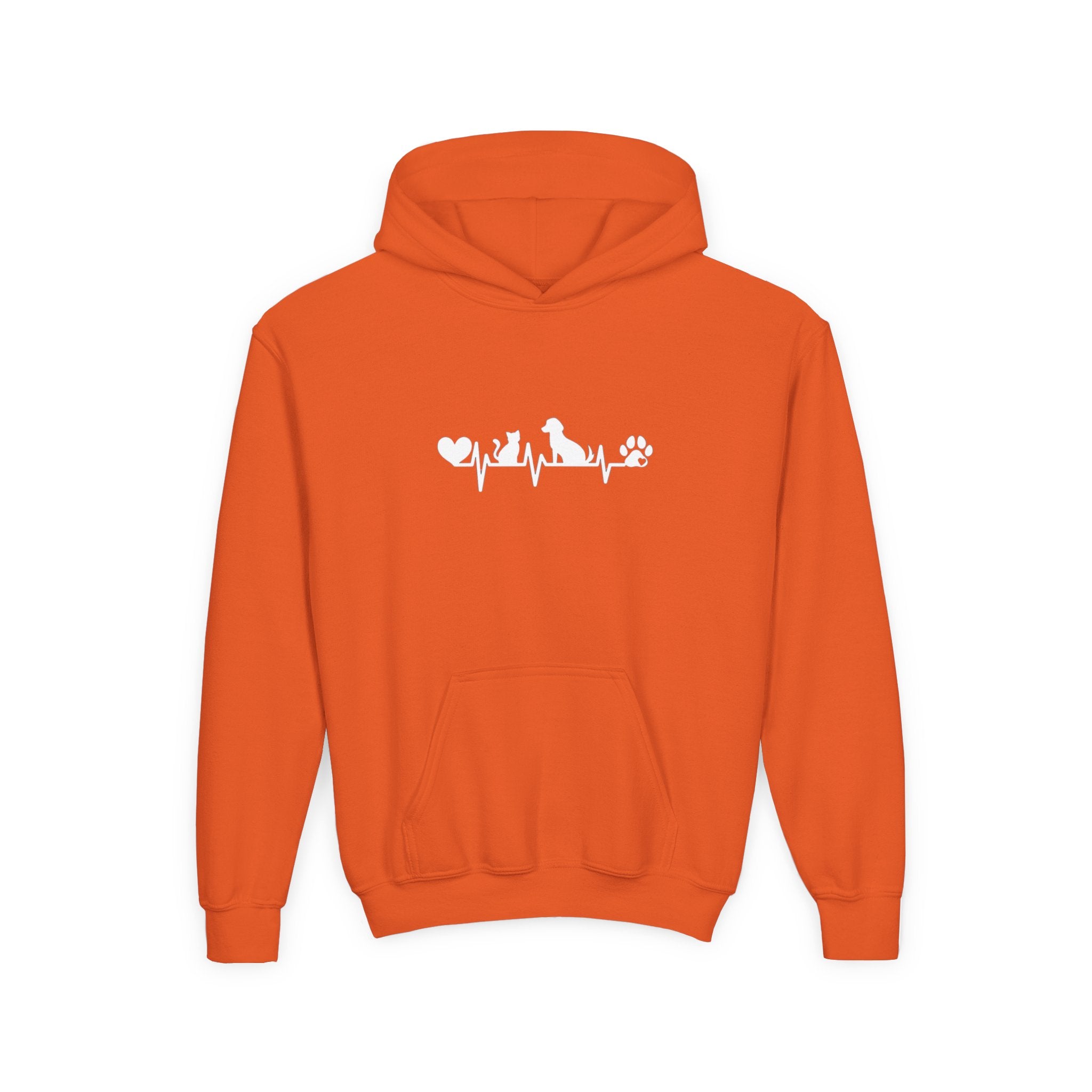 Kids Dog & Cat Heartbeat Hoodie