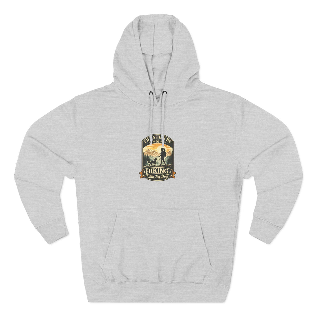 Hiking dog Hoodie — Adventure Awaits Fleece Pullover
