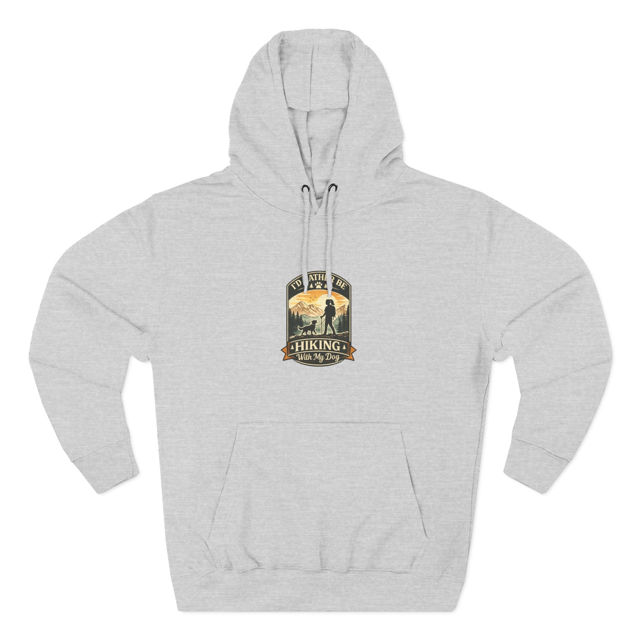 Hiking dog Hoodie — Adventure Awaits Fleece Pullover
