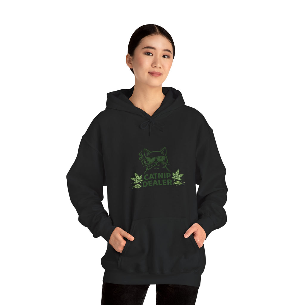Funny Catnip Dealer Hoodie — Cat Lover Graphic Hoodie