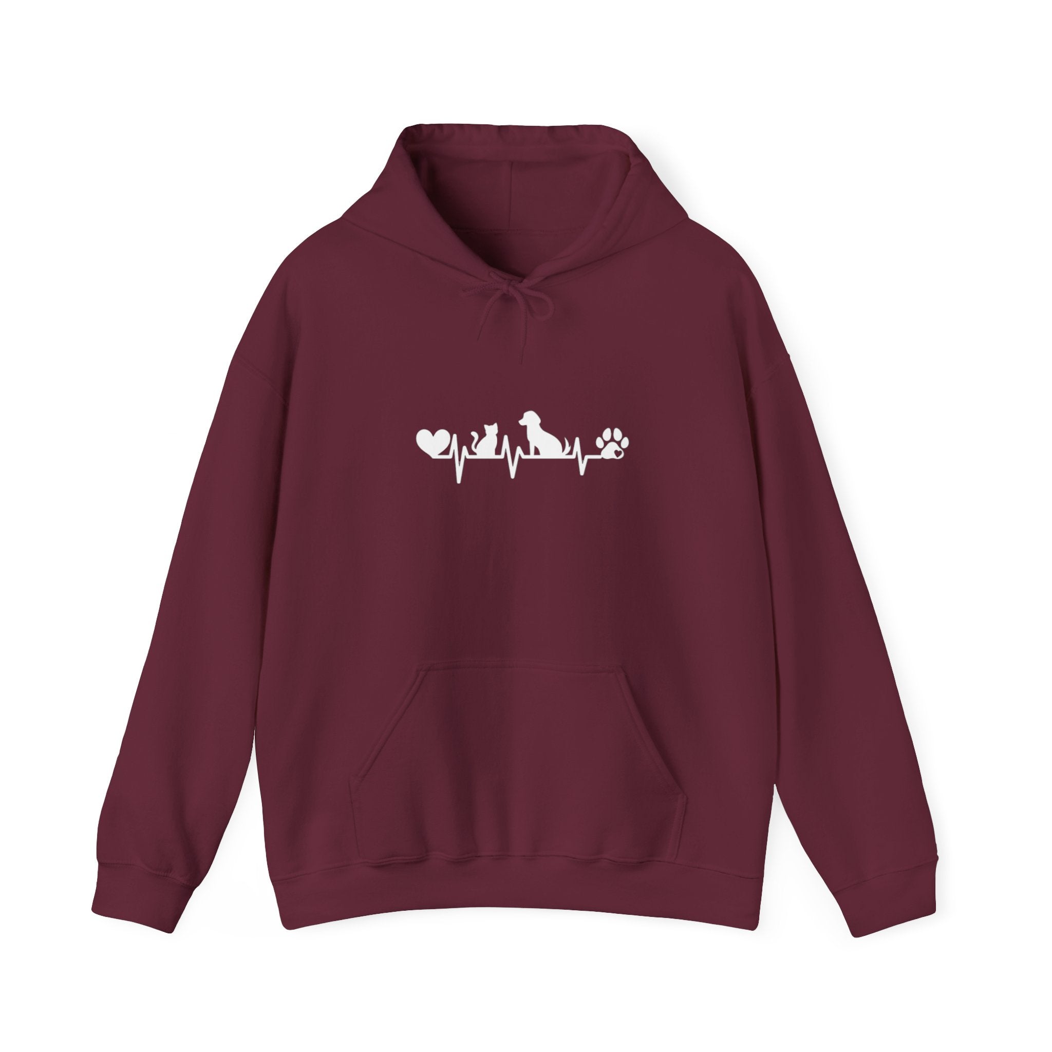 Dog-Cat Heartbeat Hoodie