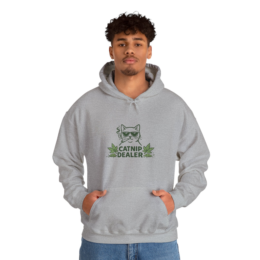 Funny Catnip Dealer Hoodie — Cat Lover Graphic Hoodie
