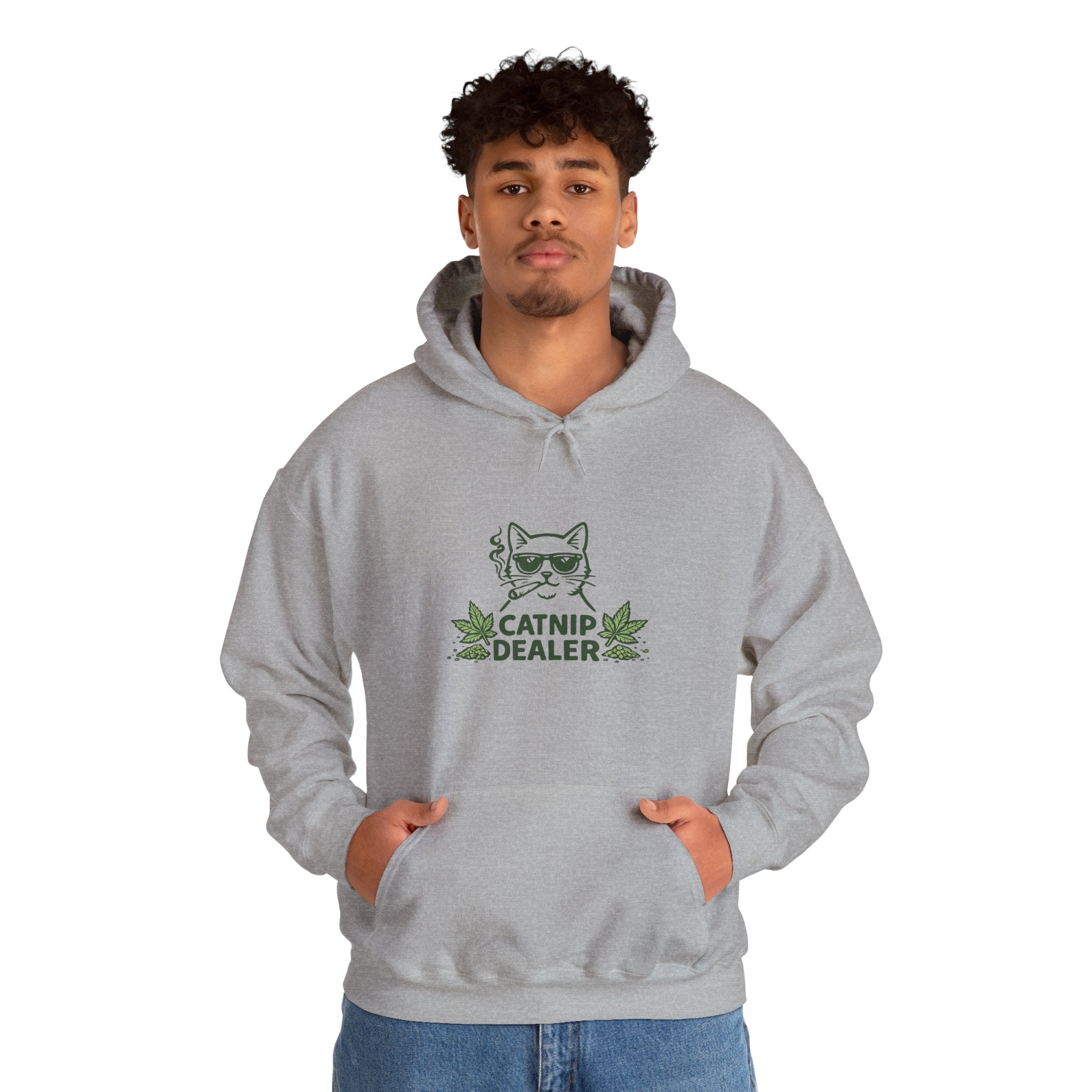 Funny Catnip Dealer Hoodie — Cat Lover Graphic Hoodie
