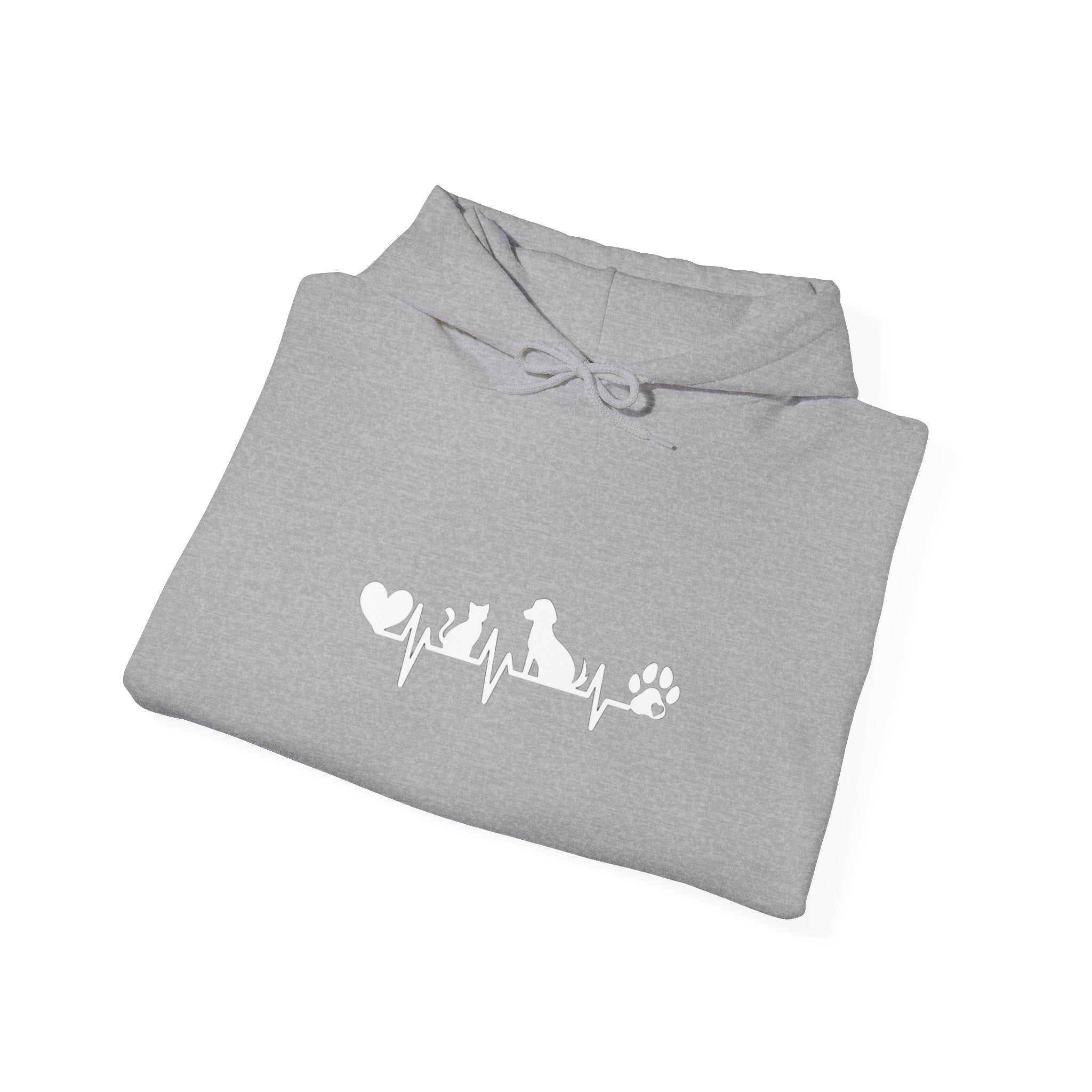 Dog-Cat Heartbeat Hoodie