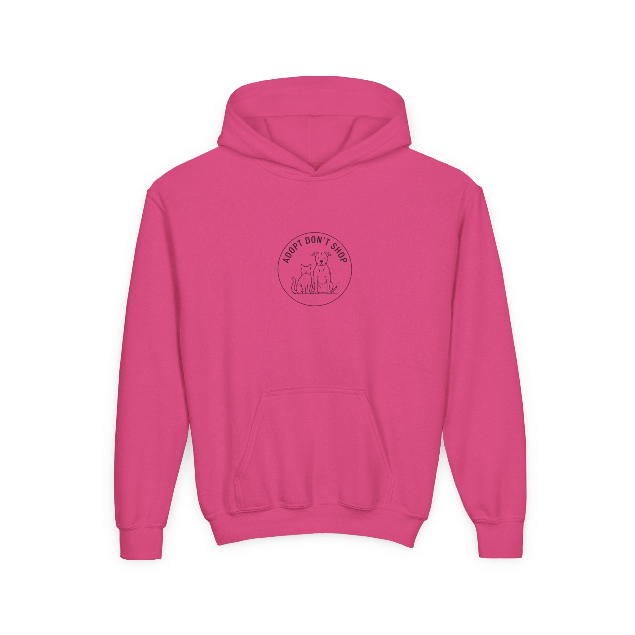 Adopt Don't Shop Kids Hoodie — Animal Rescue Support Youth Sweatshirt