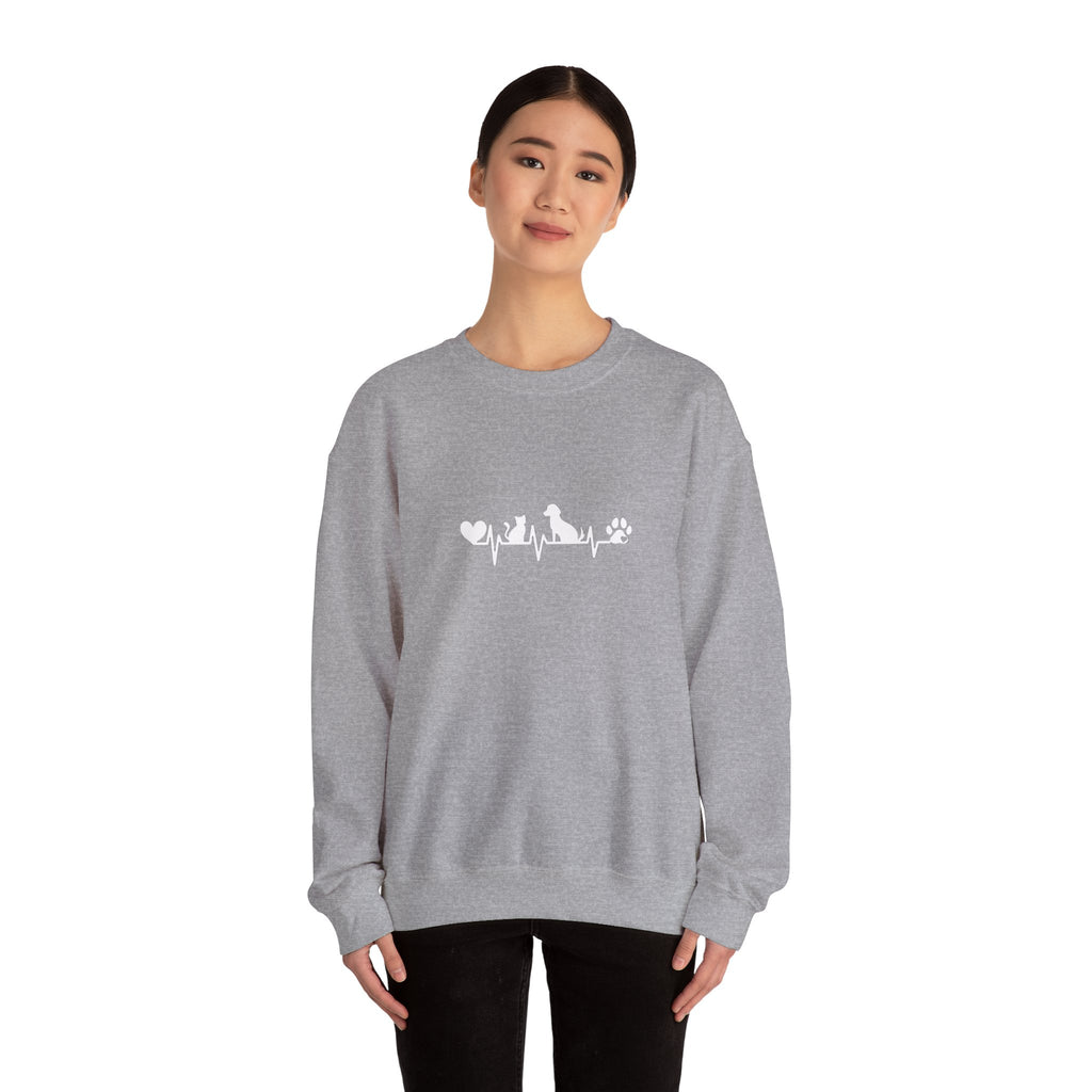 Cat-Dog Heartbeat Sweatshirt