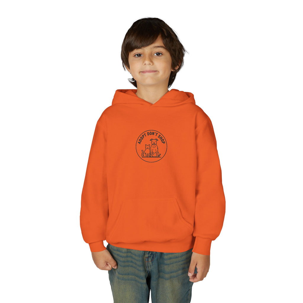 Adopt Don't Shop Kids Hoodie — Animal Rescue Support Youth Sweatshirt