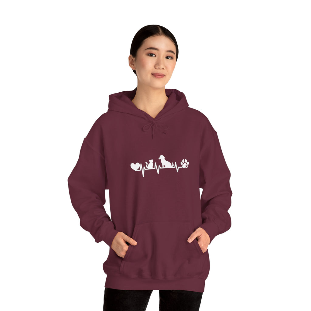 Dog-Cat Heartbeat Hoodie