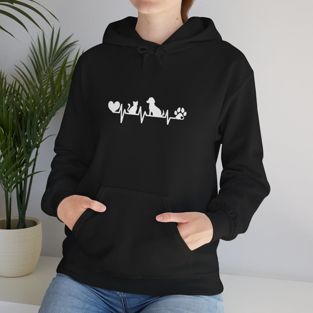 Dog-Cat Heartbeat Hoodie