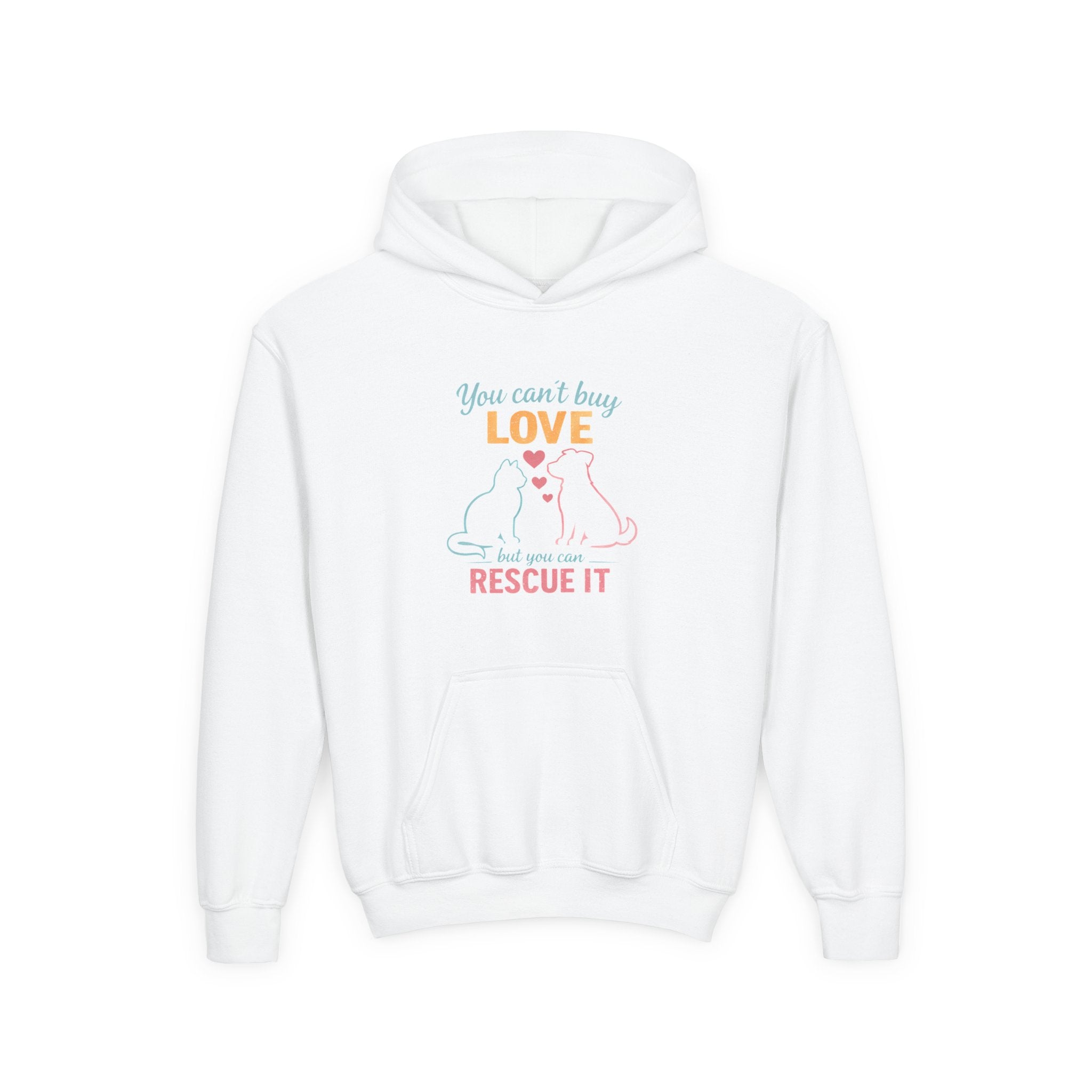 Kids 'You Can't Buy Love But You Can Rescue It' Animal Rescue Hoodie