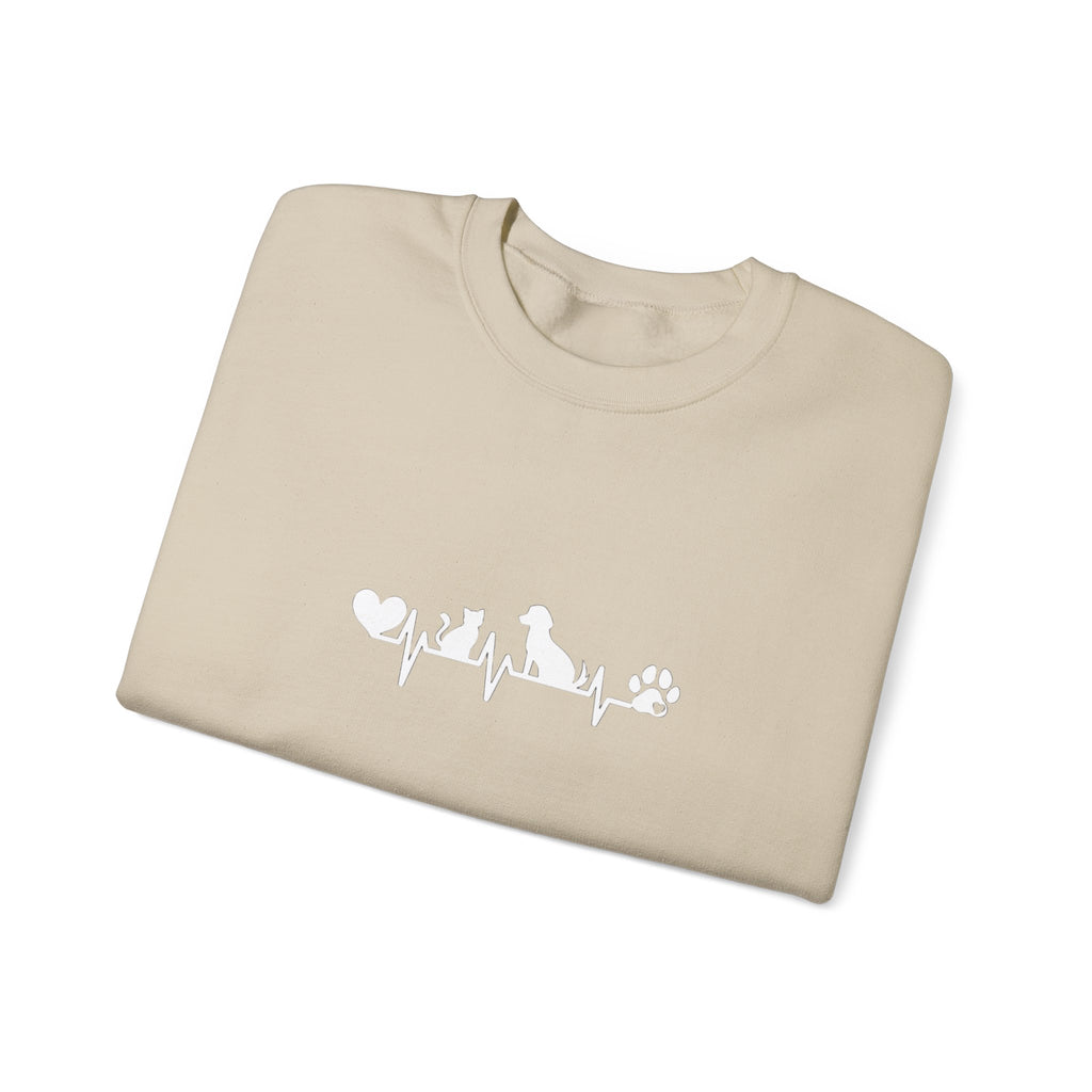 Cat-Dog Heartbeat Sweatshirt