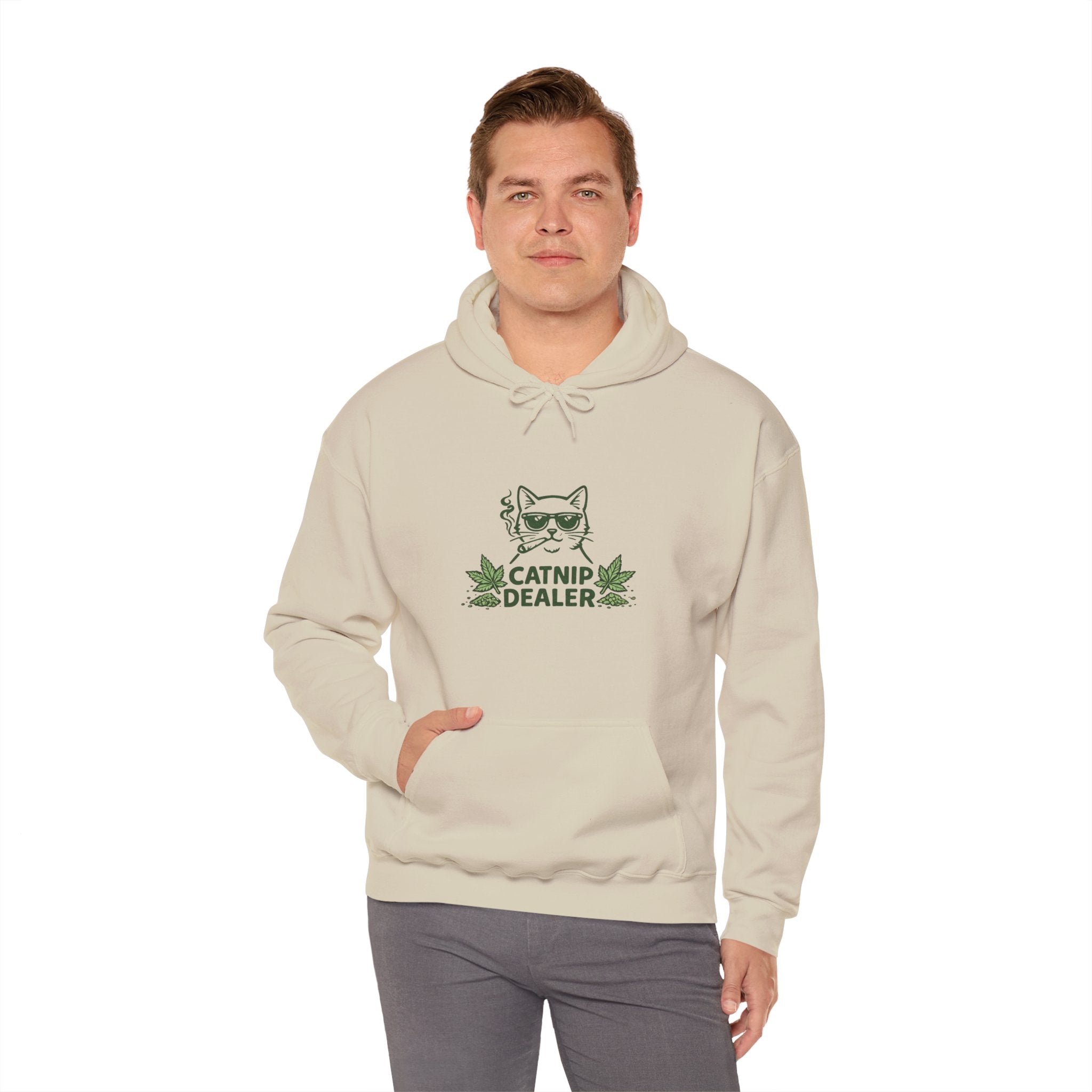 Funny Catnip Dealer Hoodie — Cat Lover Graphic Hoodie