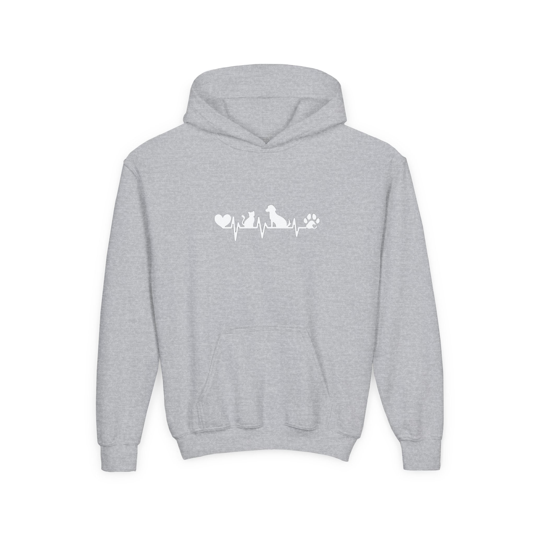 Kids Dog & Cat Heartbeat Hoodie