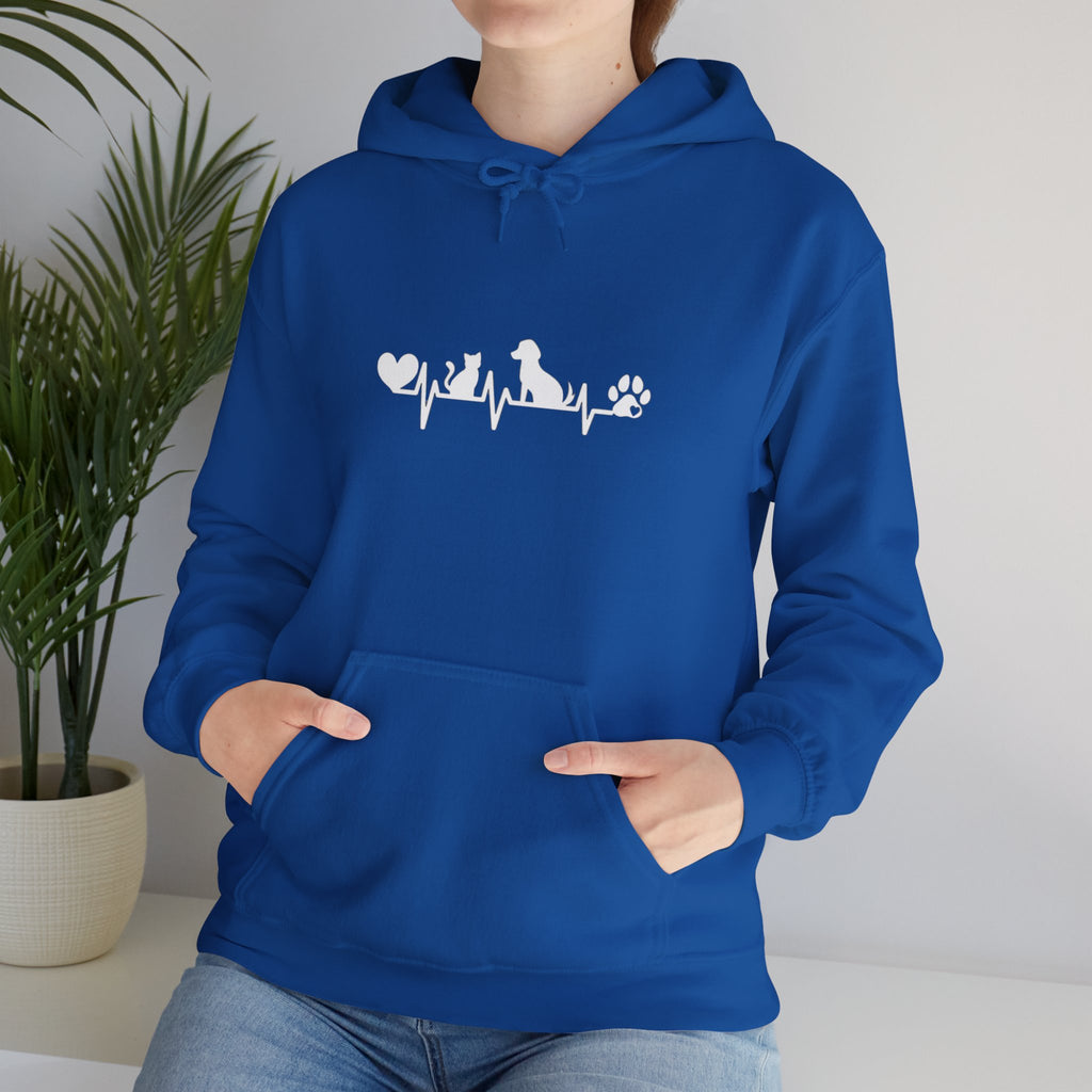 Dog-Cat Heartbeat Hoodie