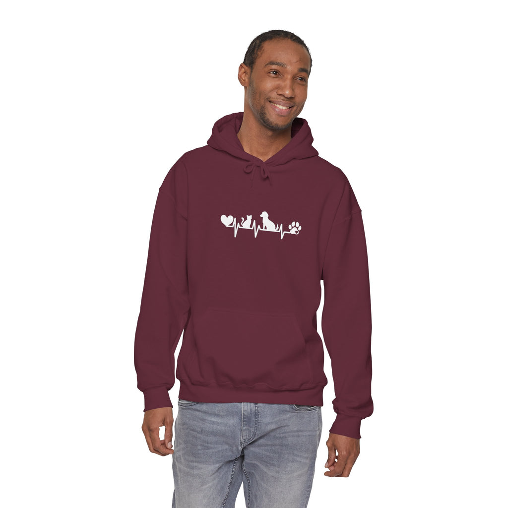 Dog-Cat Heartbeat Hoodie