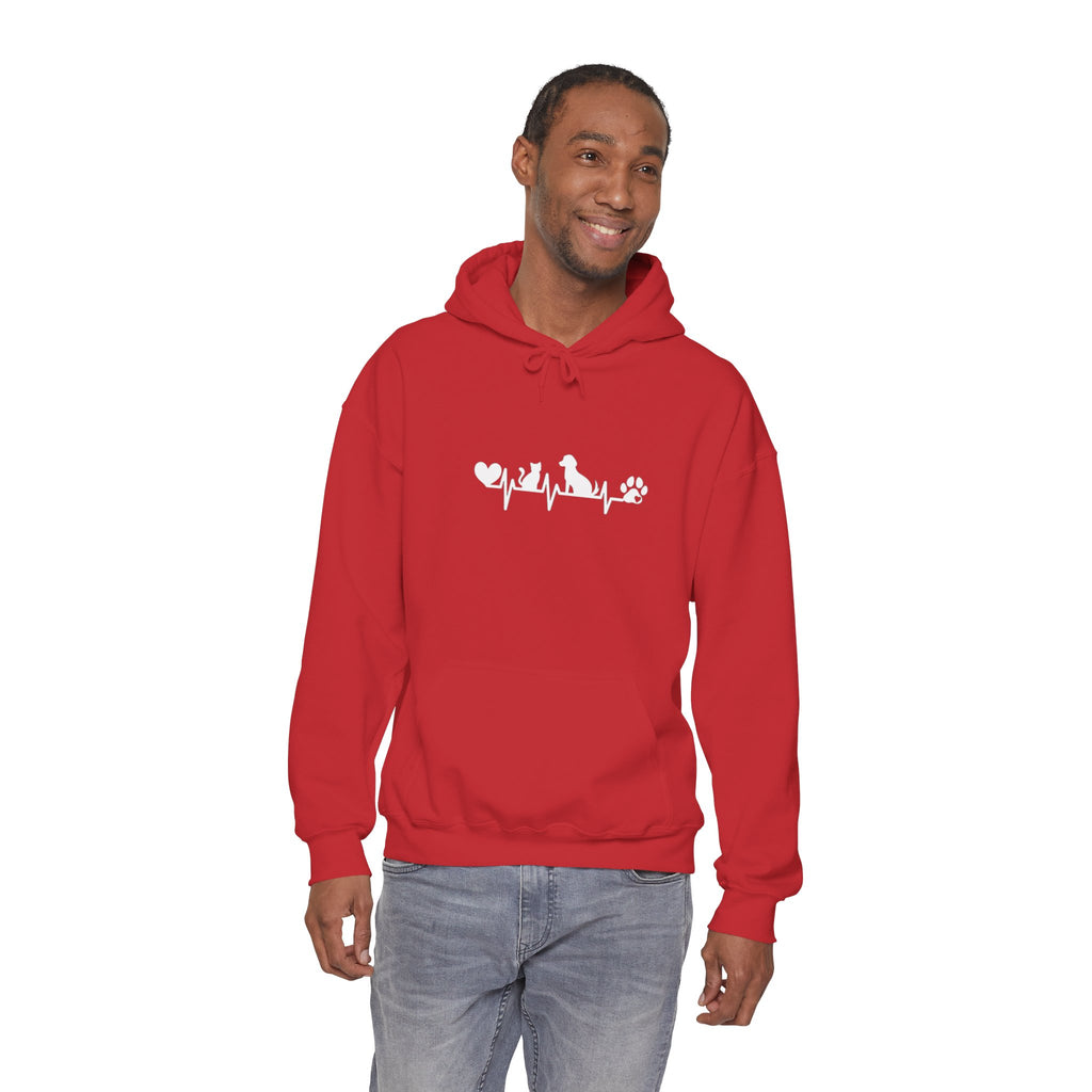 Dog-Cat Heartbeat Hoodie