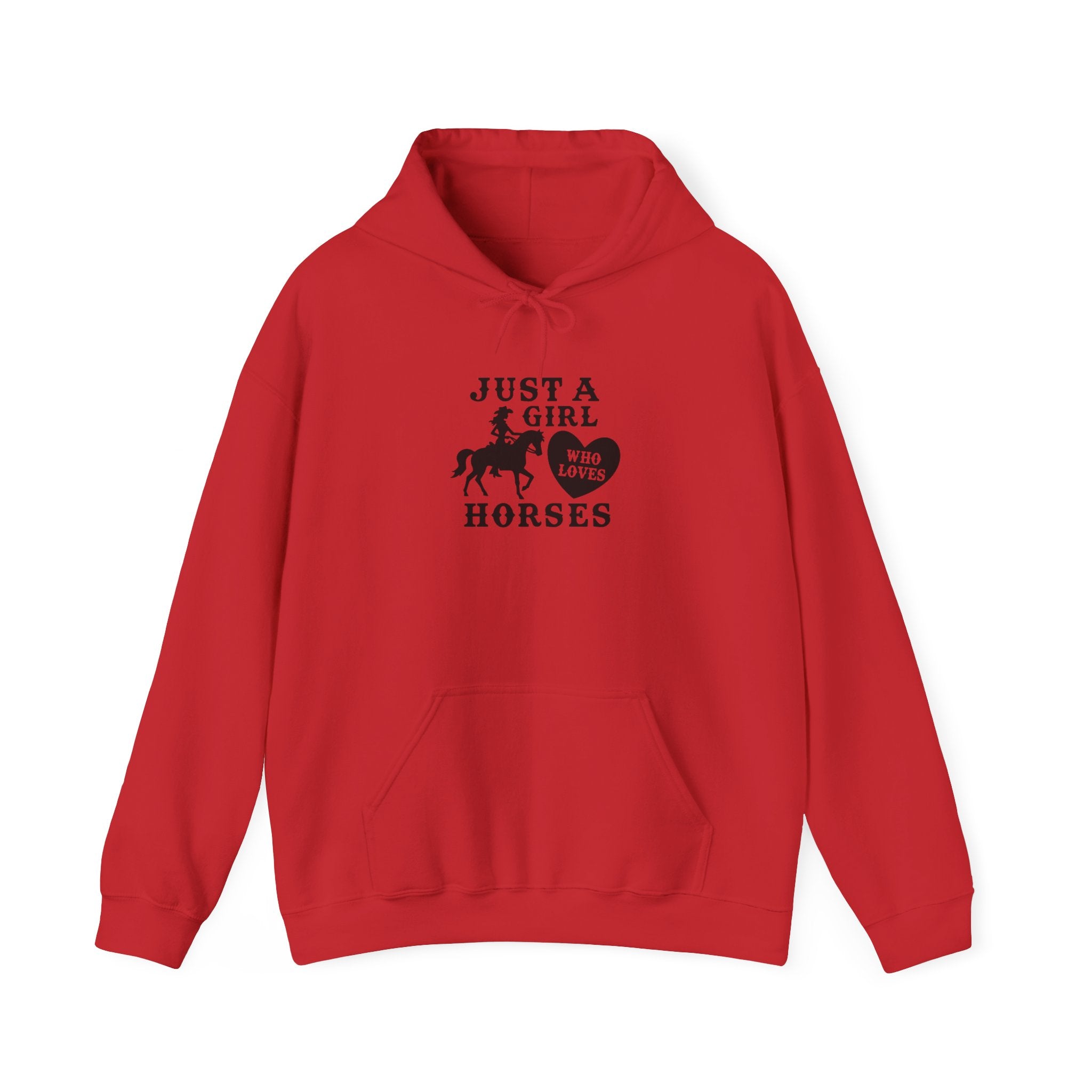 Just a Girl Who Loves Horses Hoodie — Women's Equestrian Sweatshirt