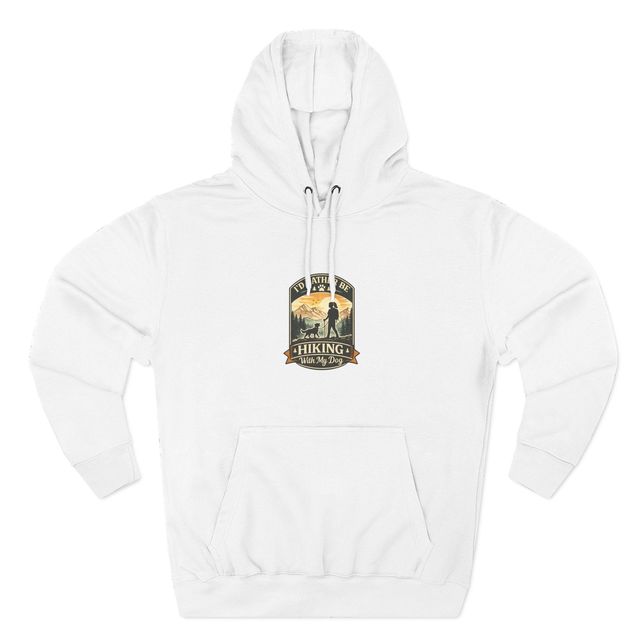Hiking dog Hoodie — Adventure Awaits Fleece Pullover