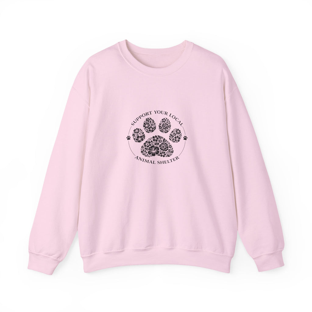Paw Print Sweatshirt Support your Local Animal Shelter