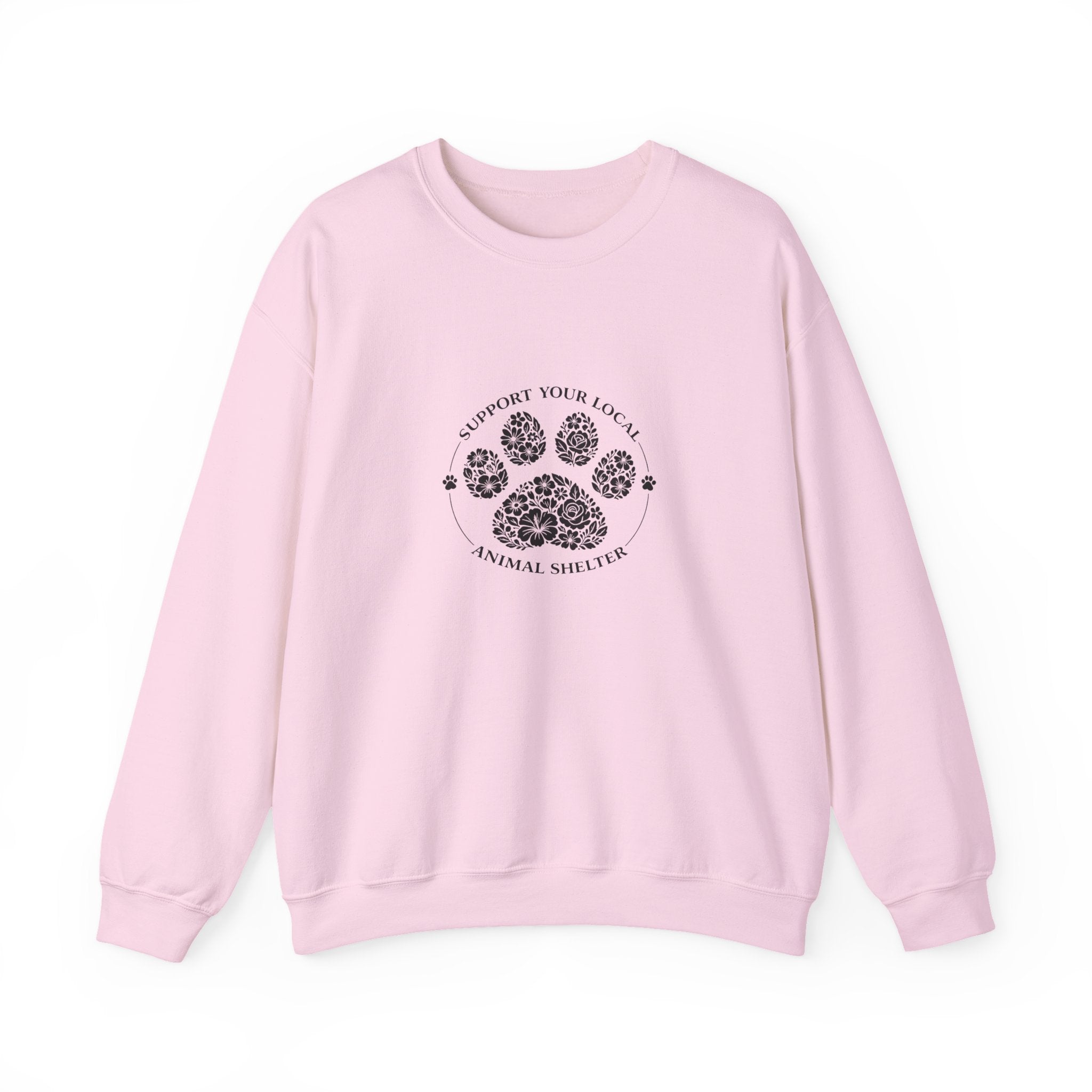 Paw Print Sweatshirt Support your Local Animal Shelter