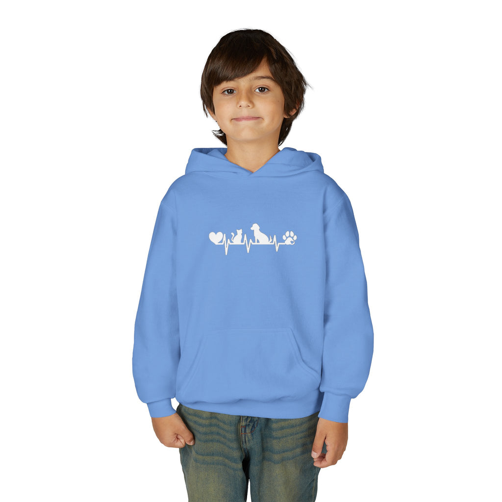 Kids Dog & Cat Heartbeat Hoodie