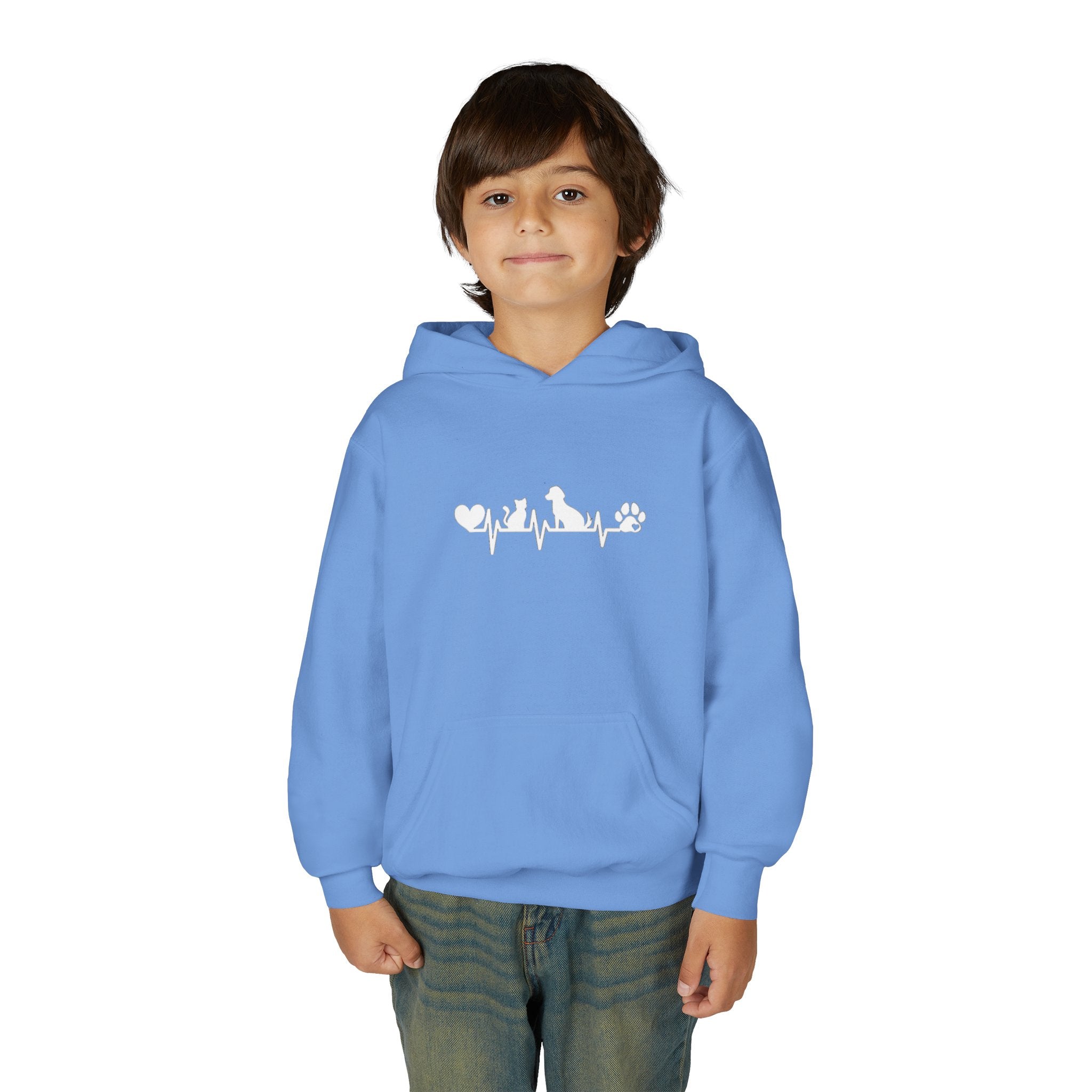 Kids Dog & Cat Heartbeat Hoodie