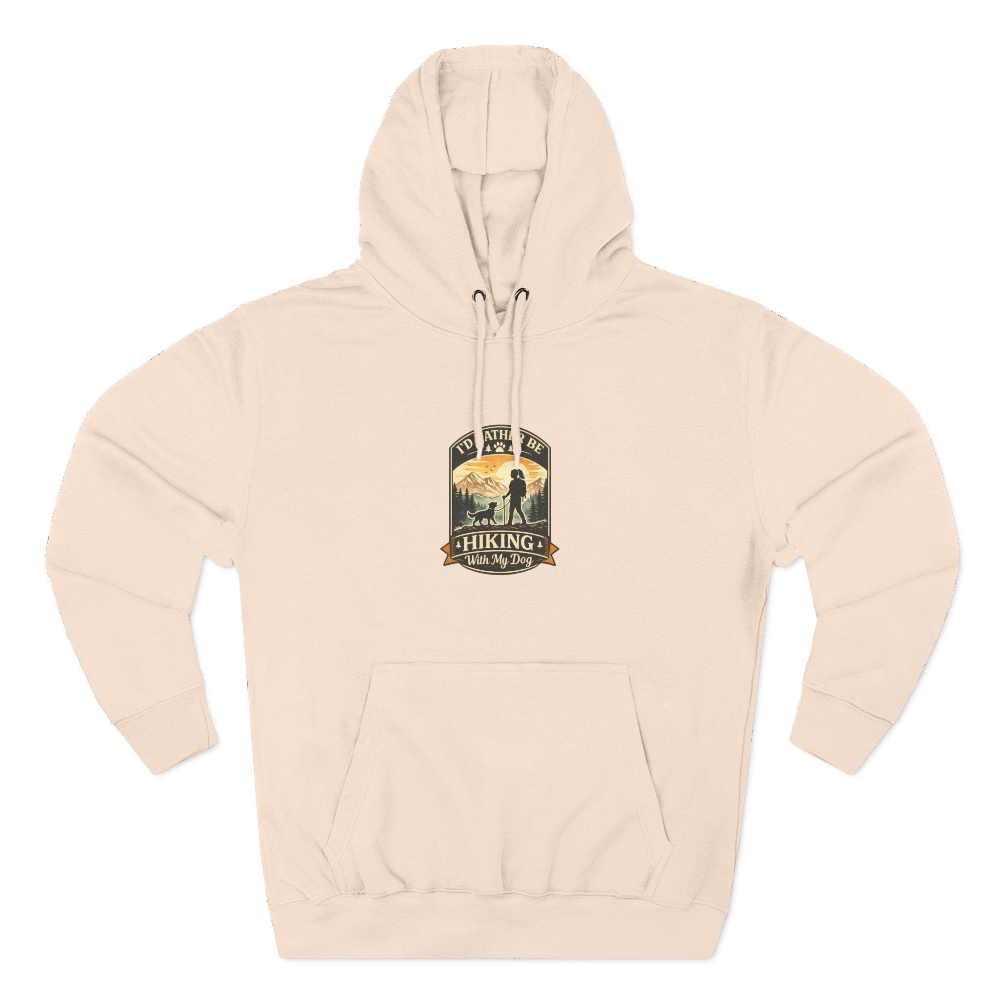 Hiking dog Hoodie — Adventure Awaits Fleece Pullover
