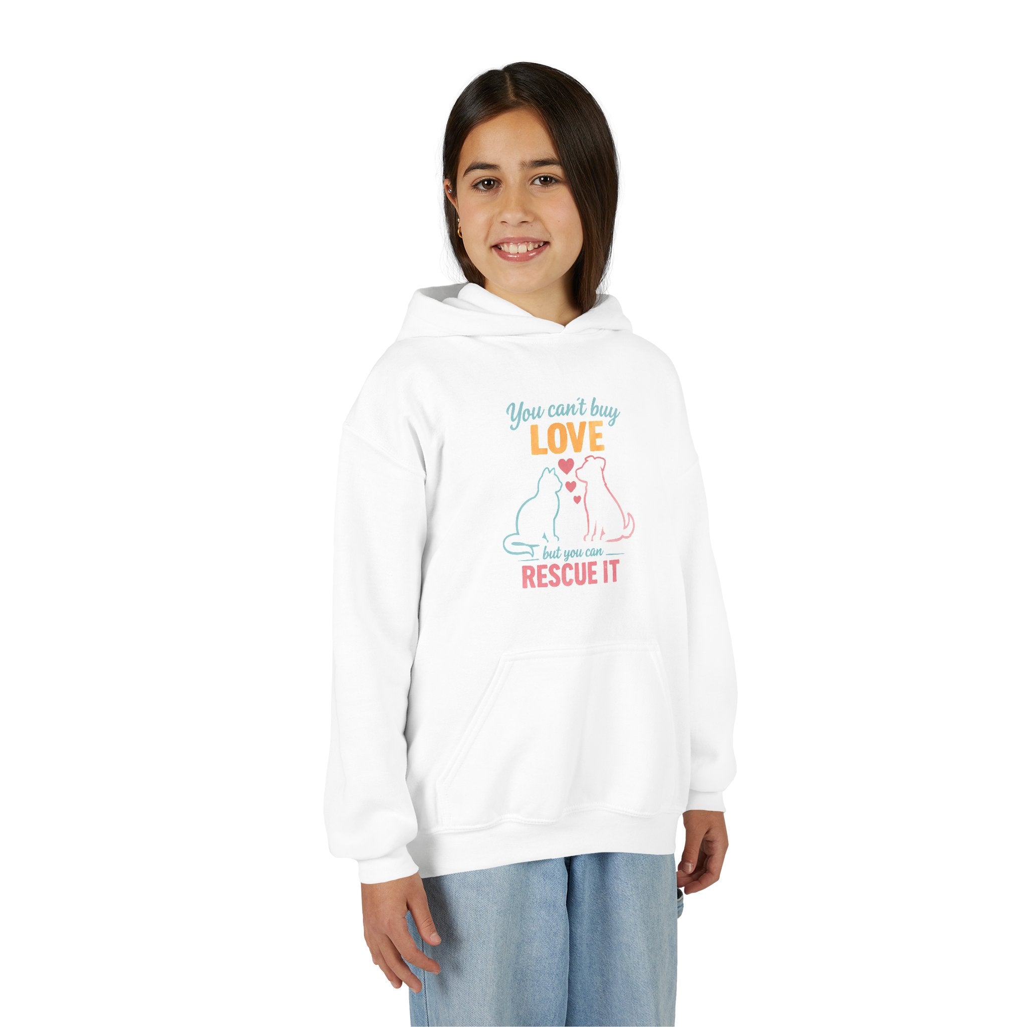 Kids 'You Can't Buy Love But You Can Rescue It' Animal Rescue Hoodie