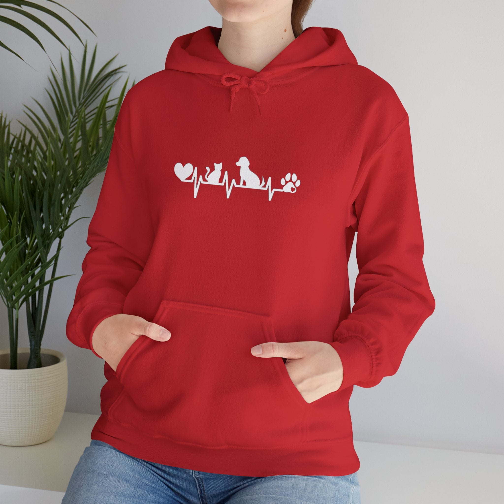 Dog-Cat Heartbeat Hoodie