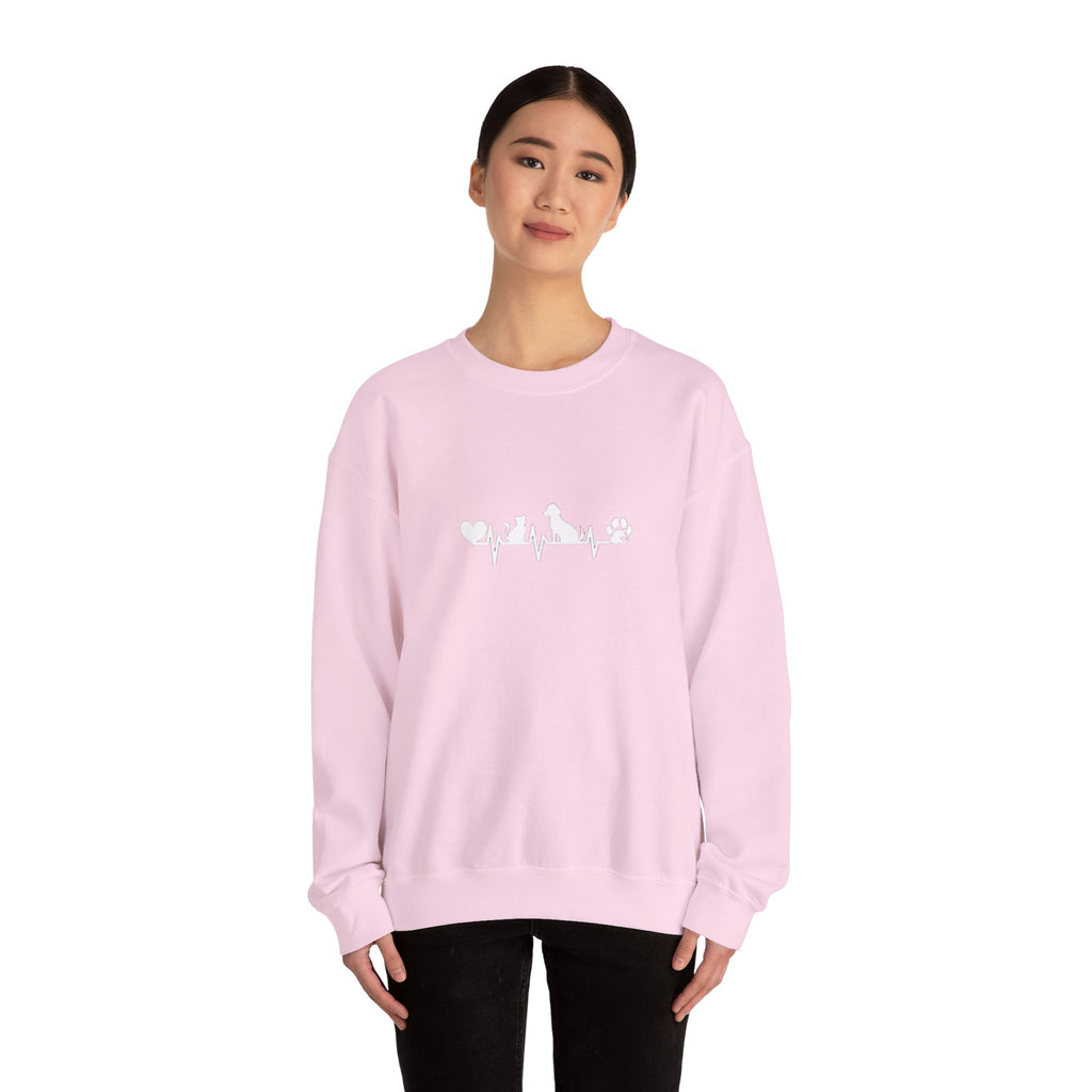 Cat-Dog Heartbeat Sweatshirt