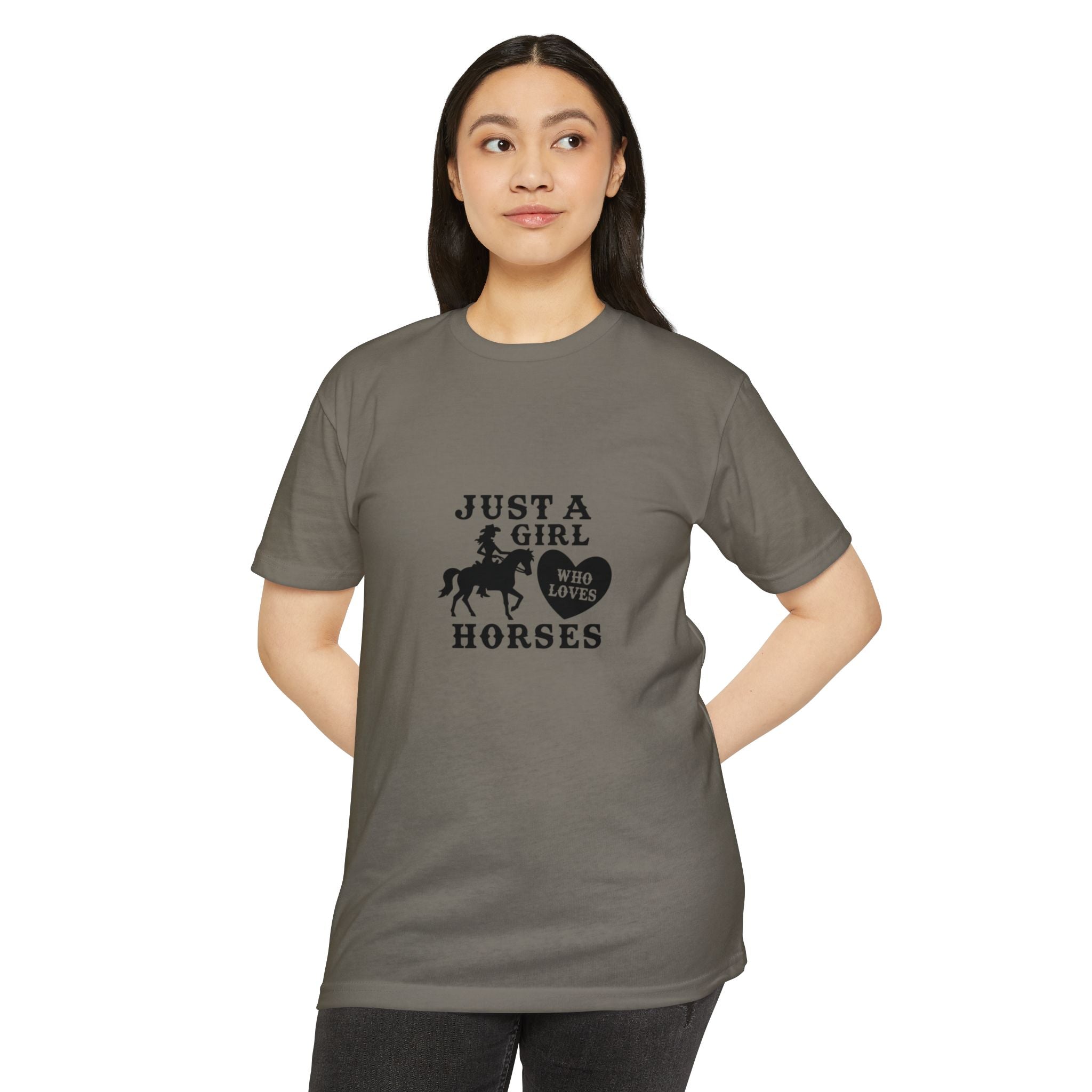 Just A Girl Who Loves Horses T-Shirt — Cute Equestrian Tee for Horse Lovers