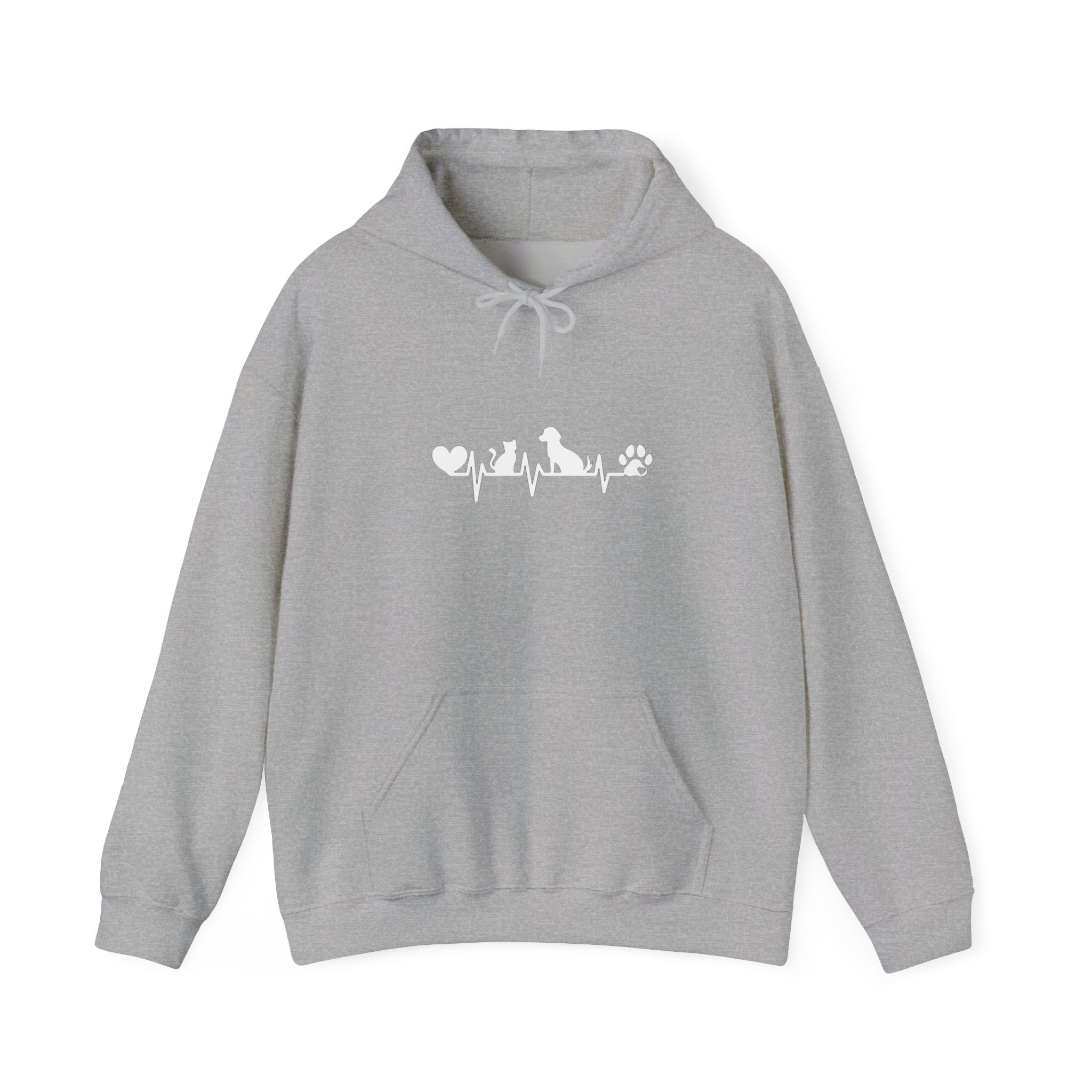 Dog-Cat Heartbeat Hoodie