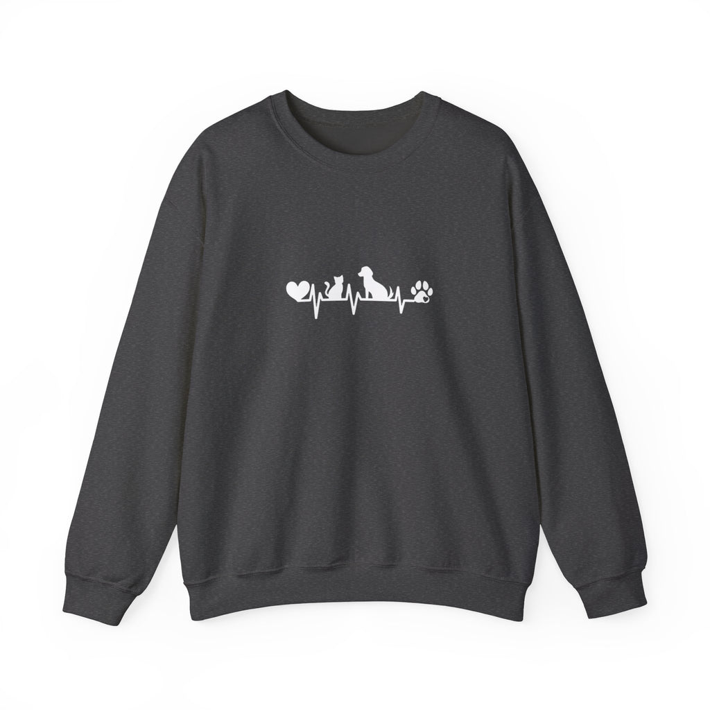 Cat-Dog Heartbeat Sweatshirt