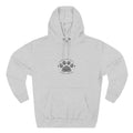 Paw Print Floral Hoodie — "Support Your Local Animal Shelter" Fleece Pullover