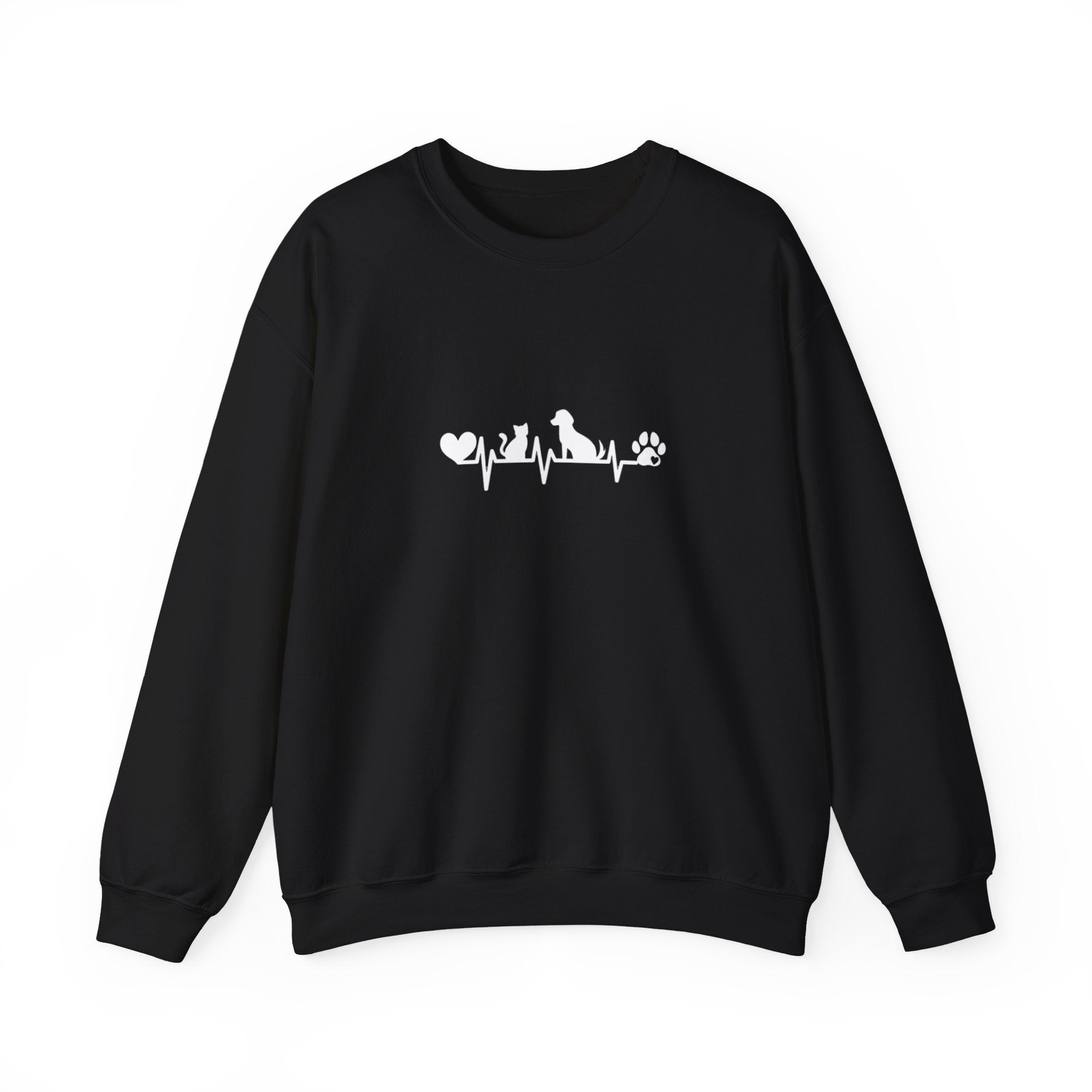 Cat-Dog Heartbeat Sweatshirt