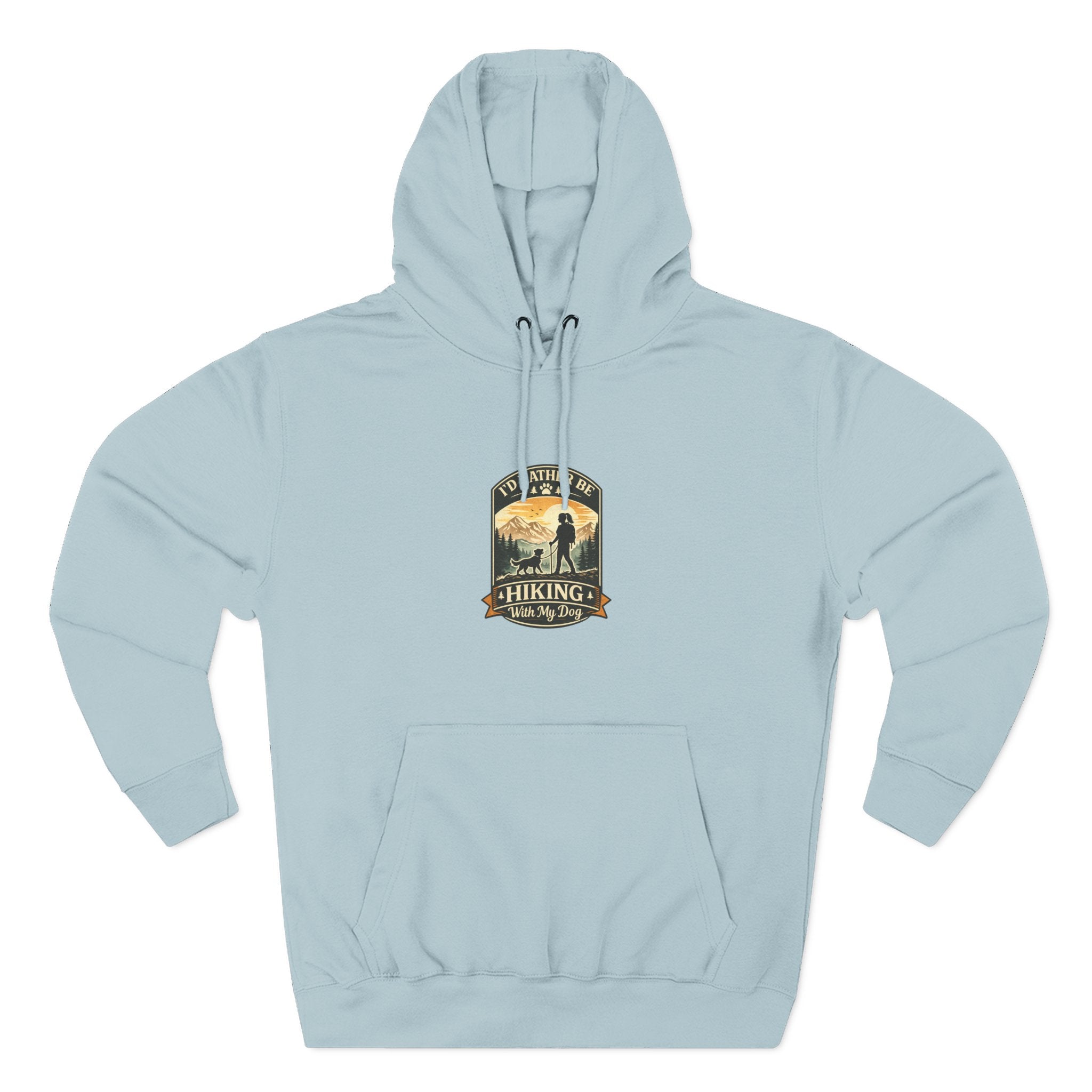 Hiking dog Hoodie — Adventure Awaits Fleece Pullover