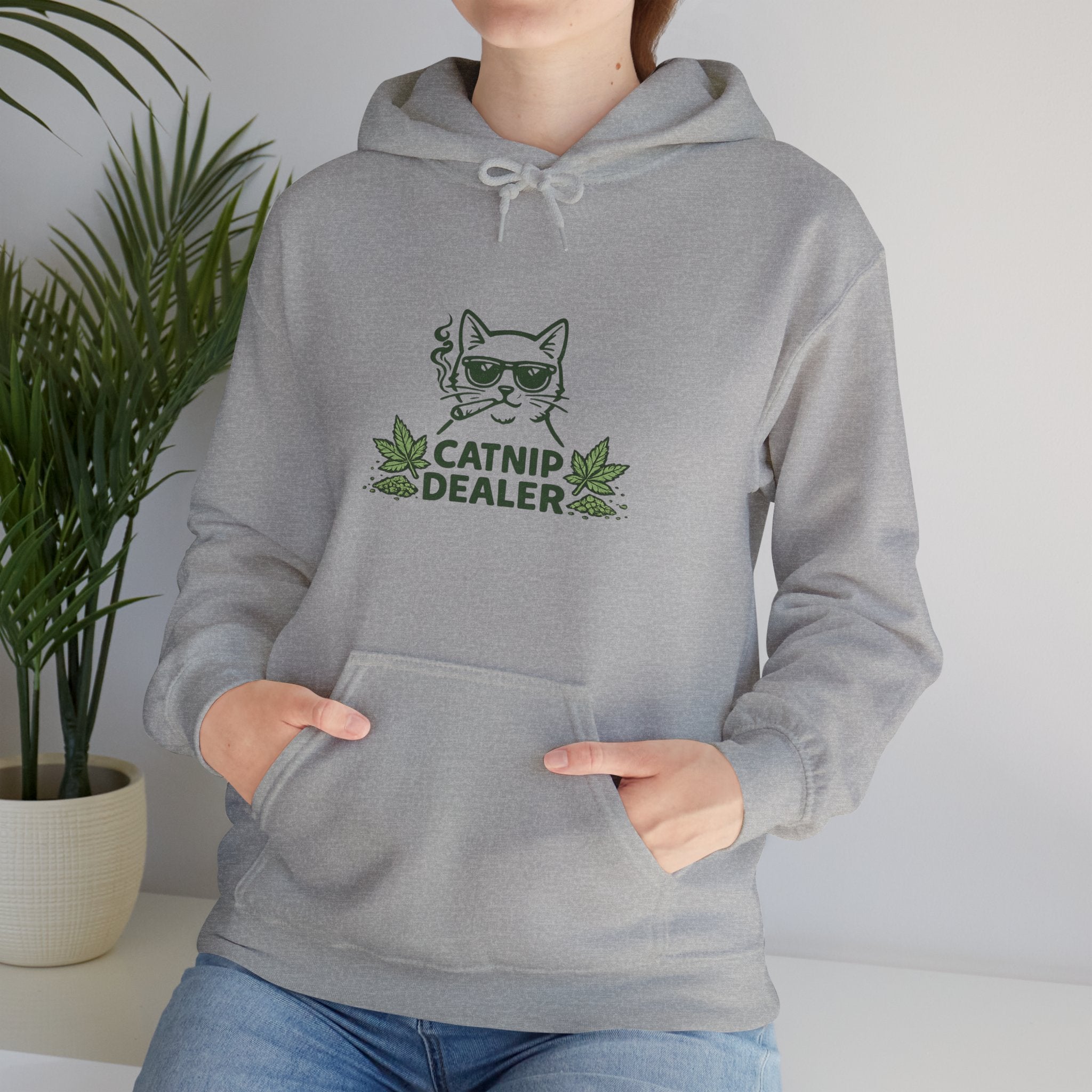 Funny Catnip Dealer Hoodie — Cat Lover Graphic Hoodie