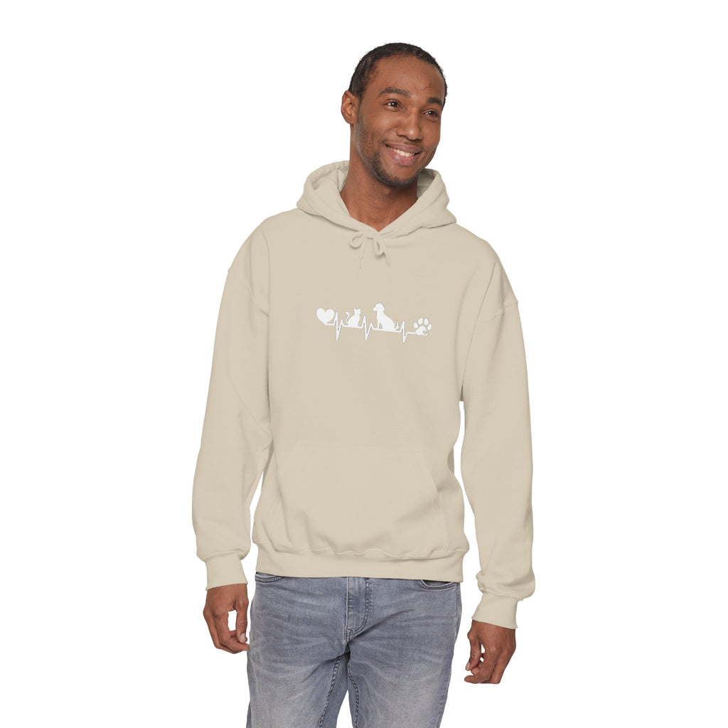 Dog-Cat Heartbeat Hoodie