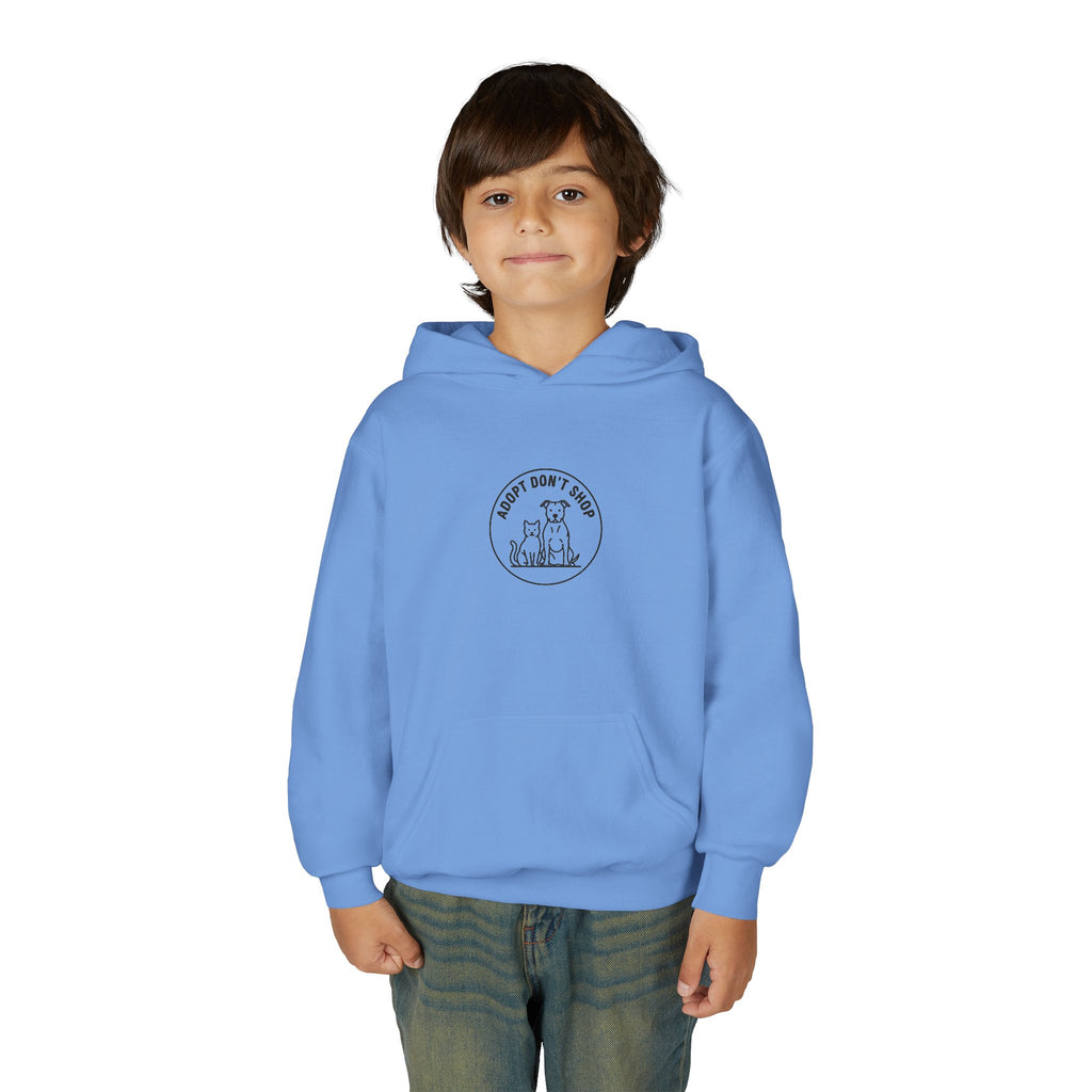 Adopt Don't Shop Kids Hoodie — Animal Rescue Support Youth Sweatshirt