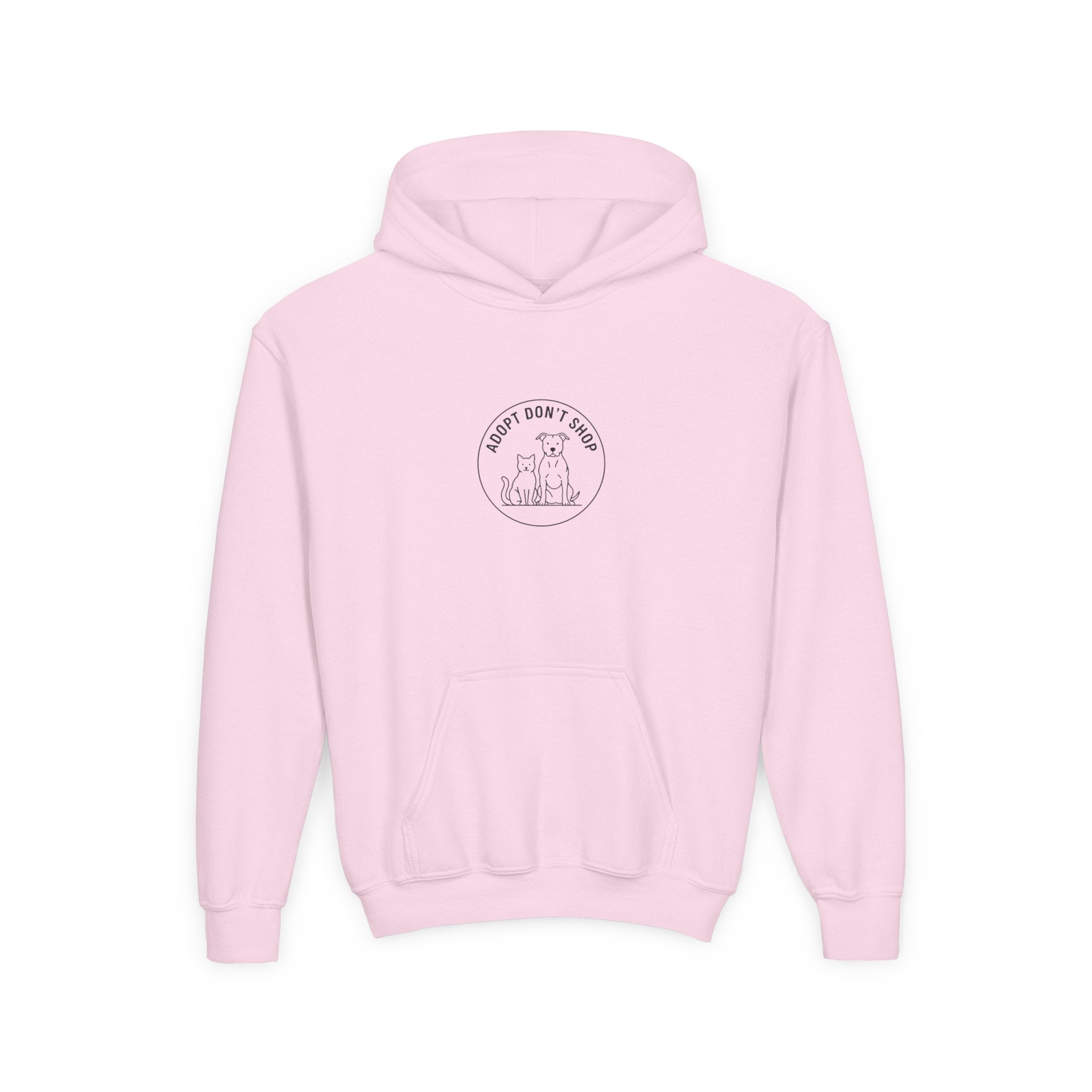 Adopt Don't Shop Kids Hoodie — Animal Rescue Support Youth Sweatshirt